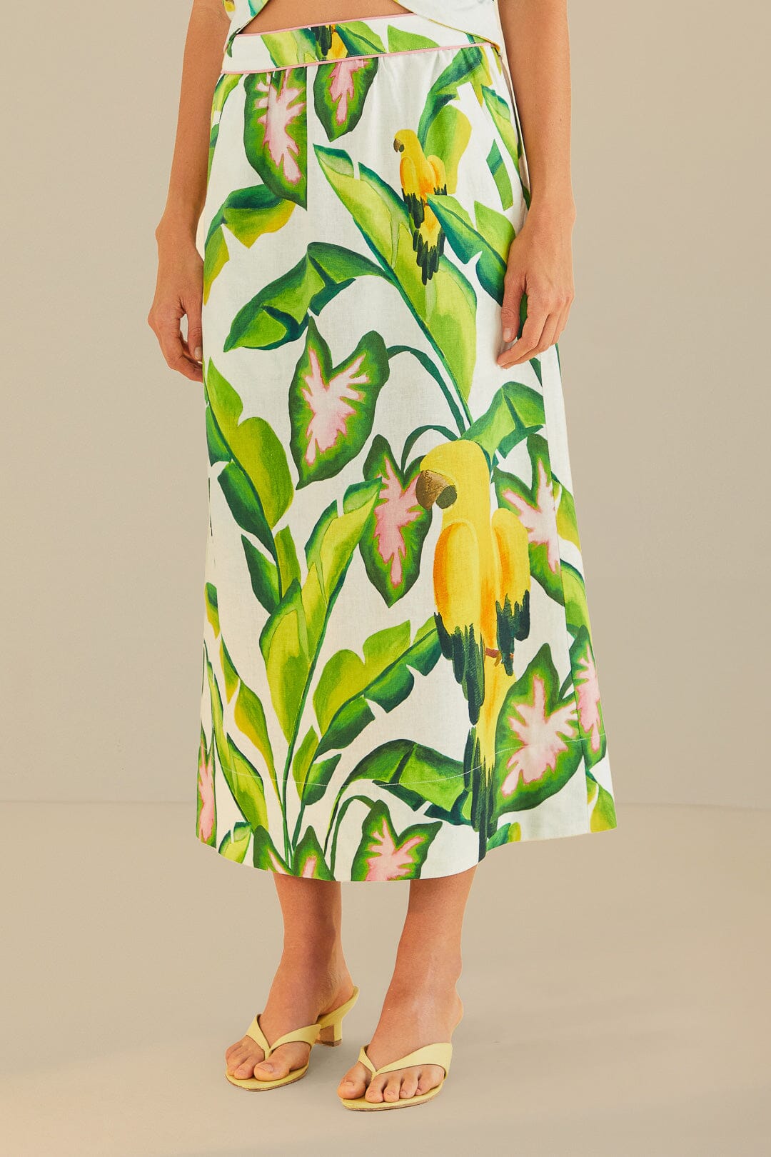 Off-White Summer Foliage Skirt