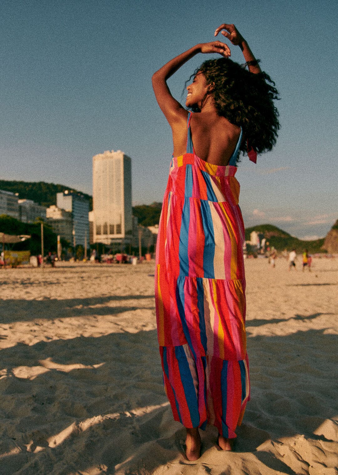 Carioca Stripes Multicolor Mara Maxi Dress