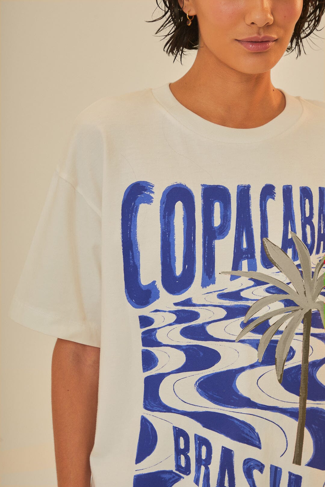 Off-White Copacabana Organic Cotton Relaxed T-Shirt