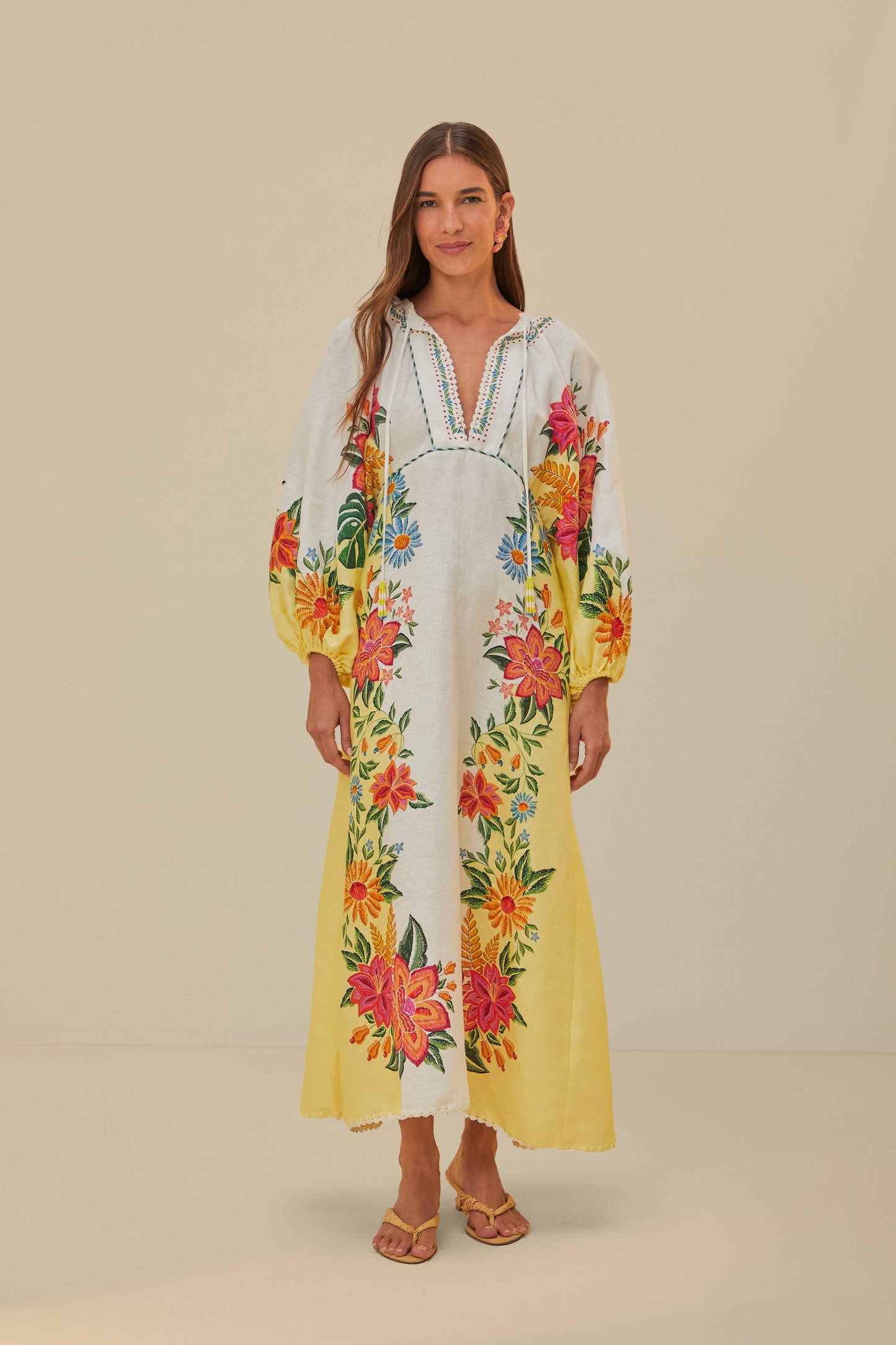 Off-White Bloom Garden Maxi Dress