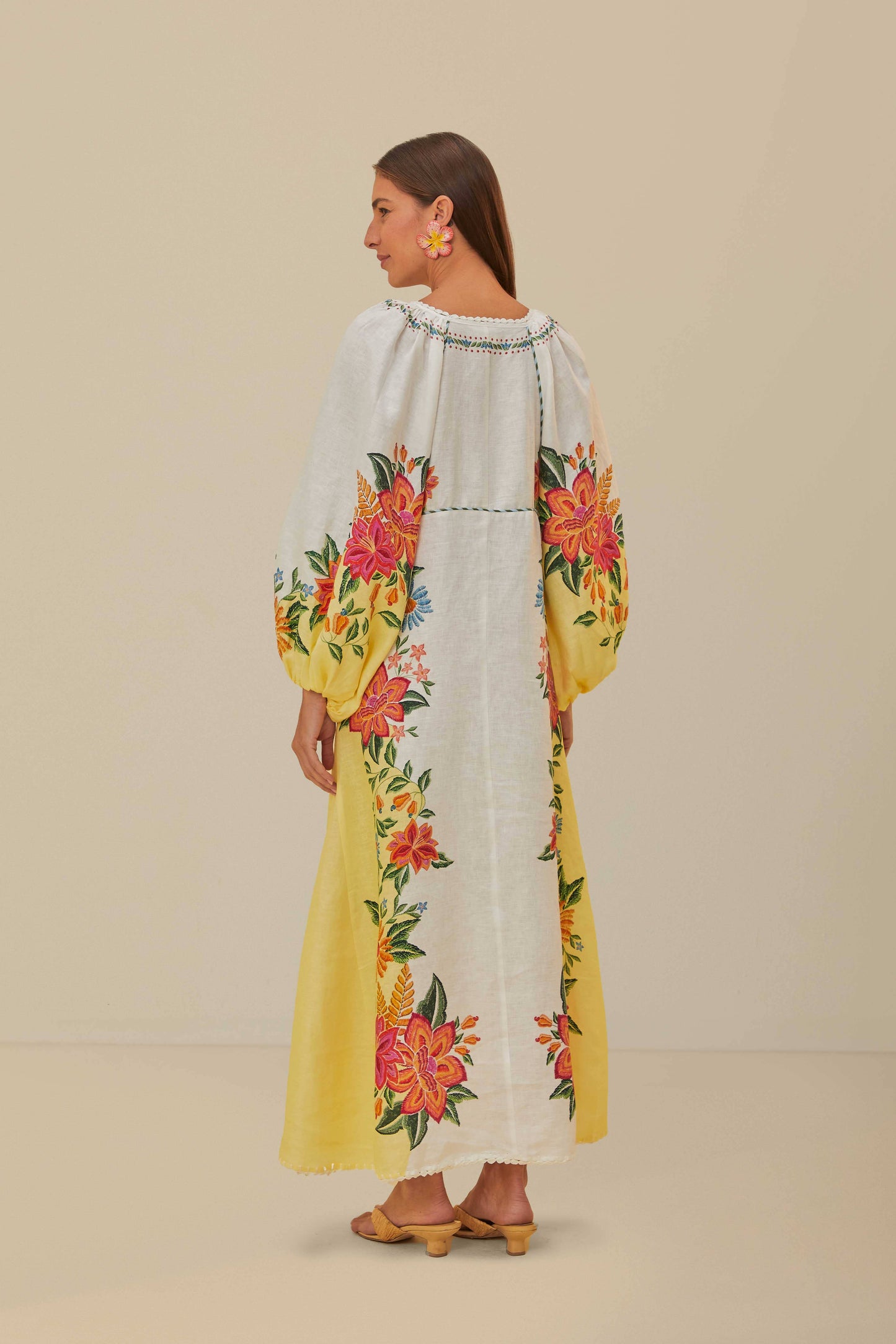 Off-White Bloom Garden Maxi Dress
