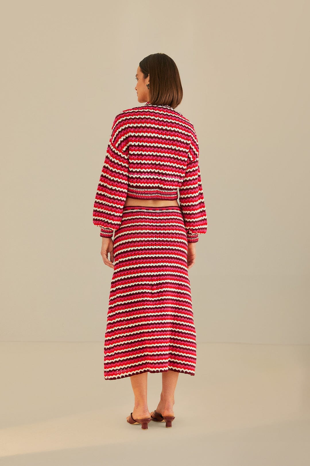 Colorful Stripes Crochet Skirt