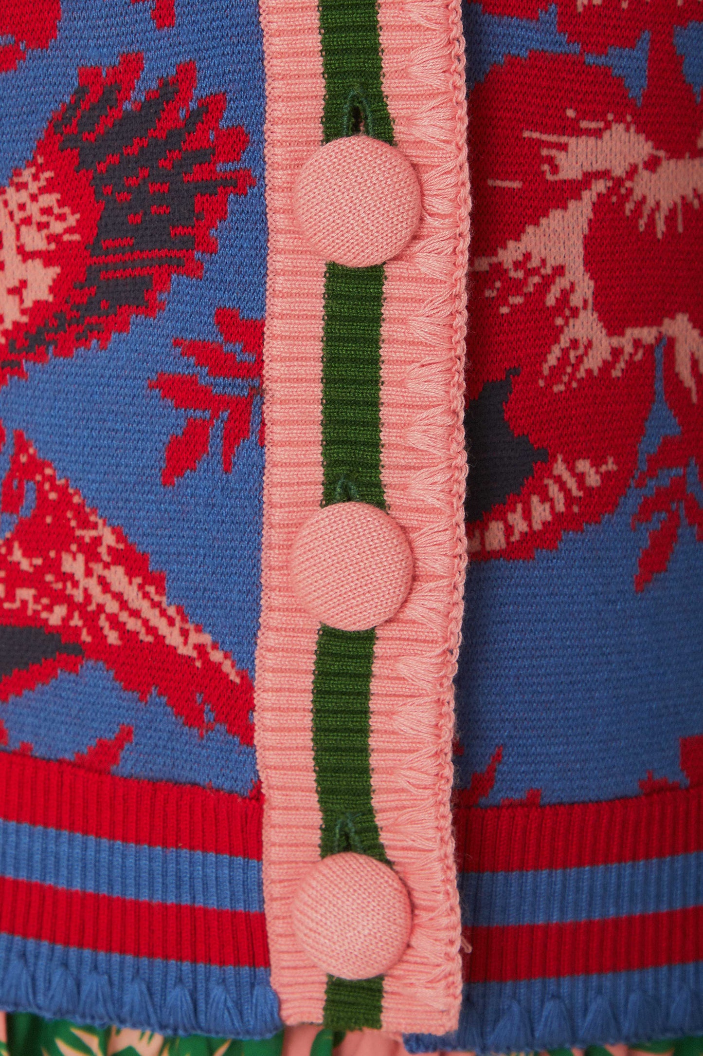 Lace Floral Patch Knit Cardigan