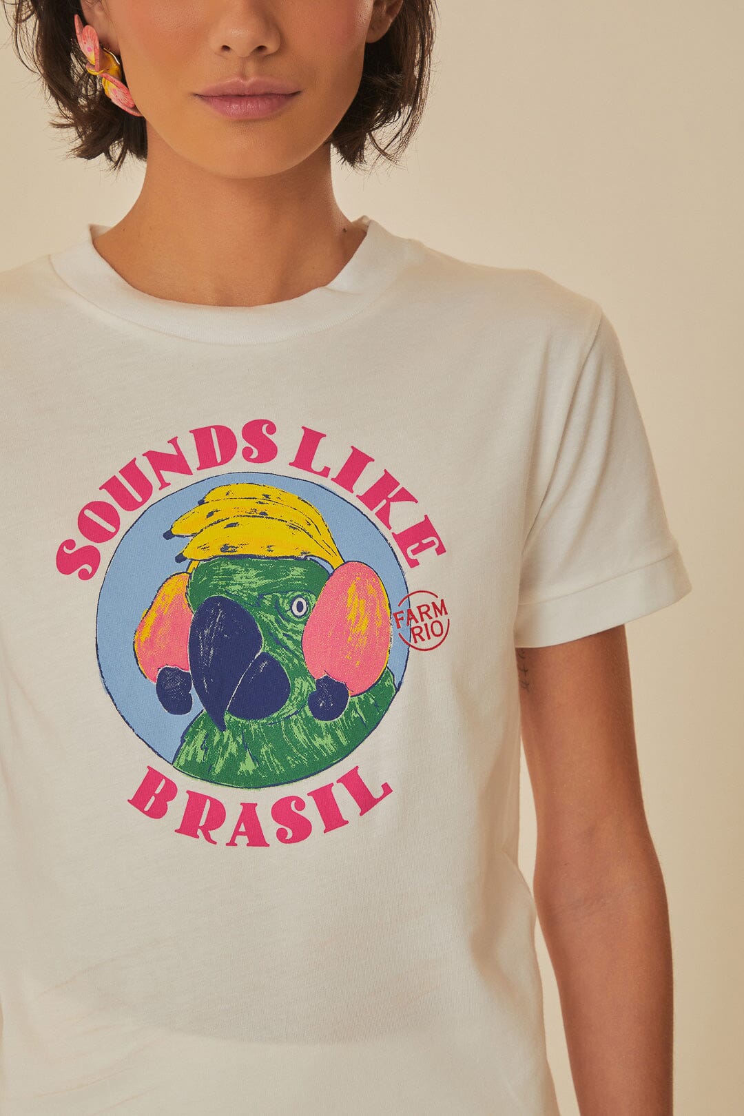 White Sounds Like Brasil Organic Cotton Baby T-Shirt