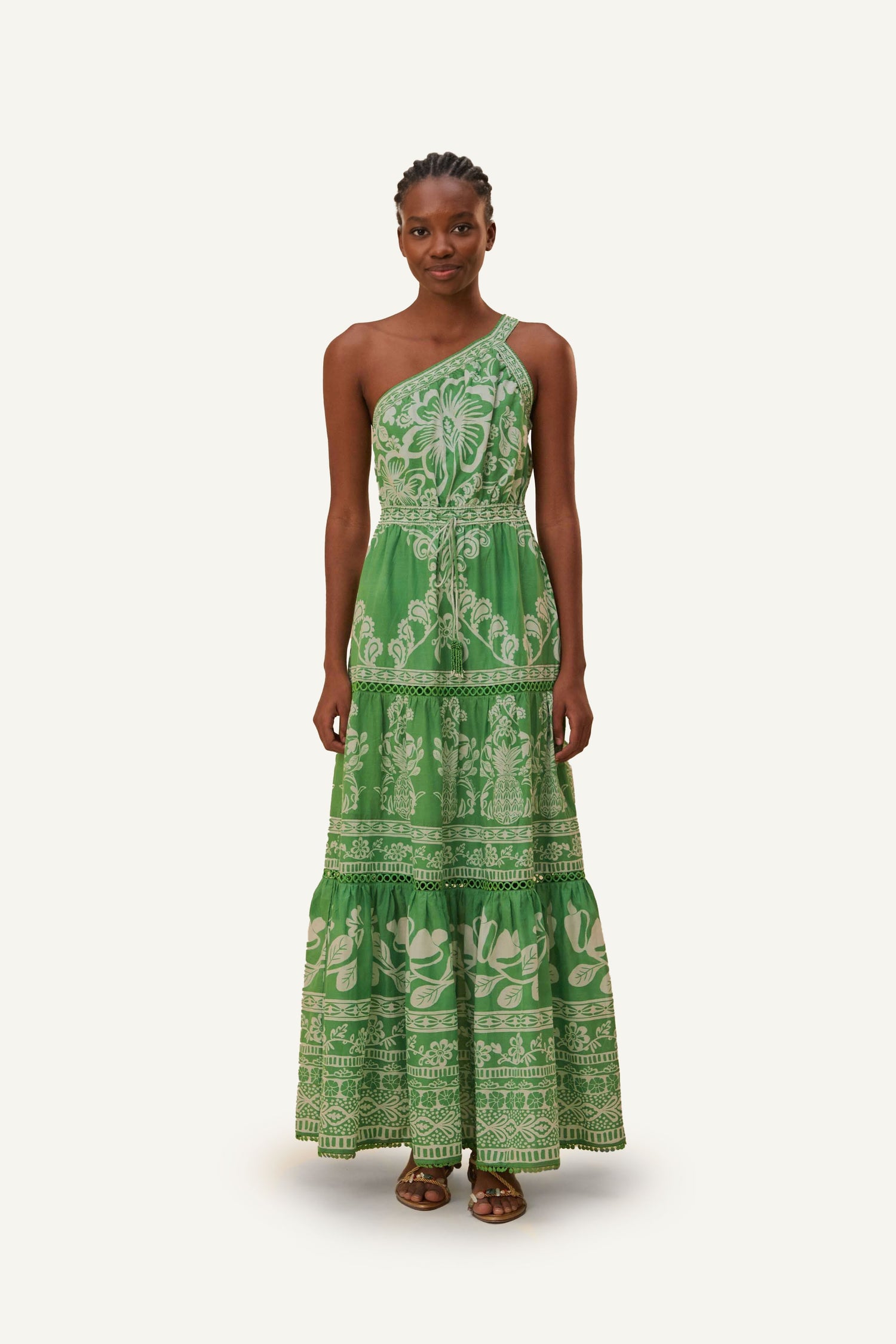 Green Sweet Garden Maxi Dress