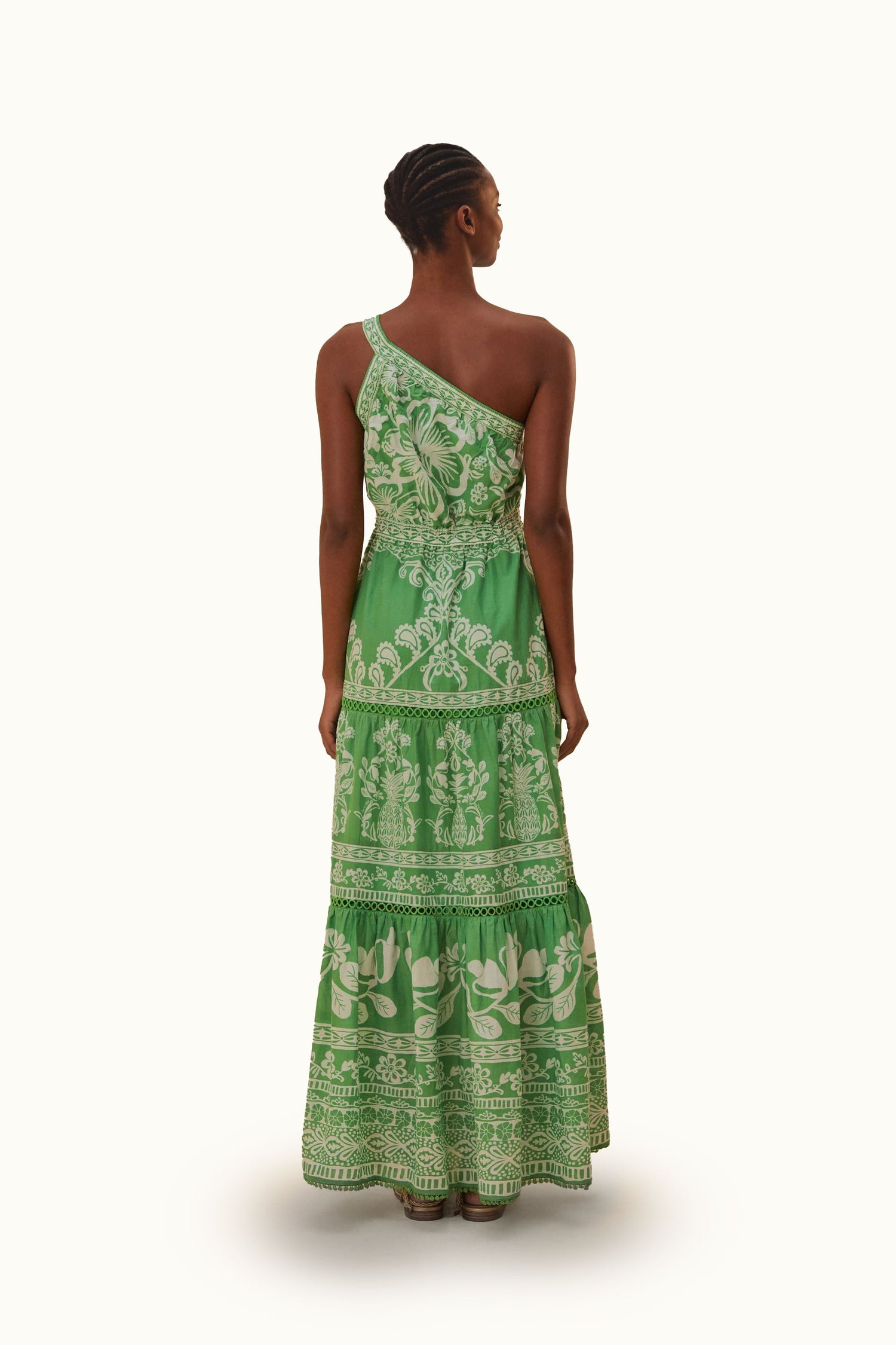 Green Sweet Garden Maxi Dress