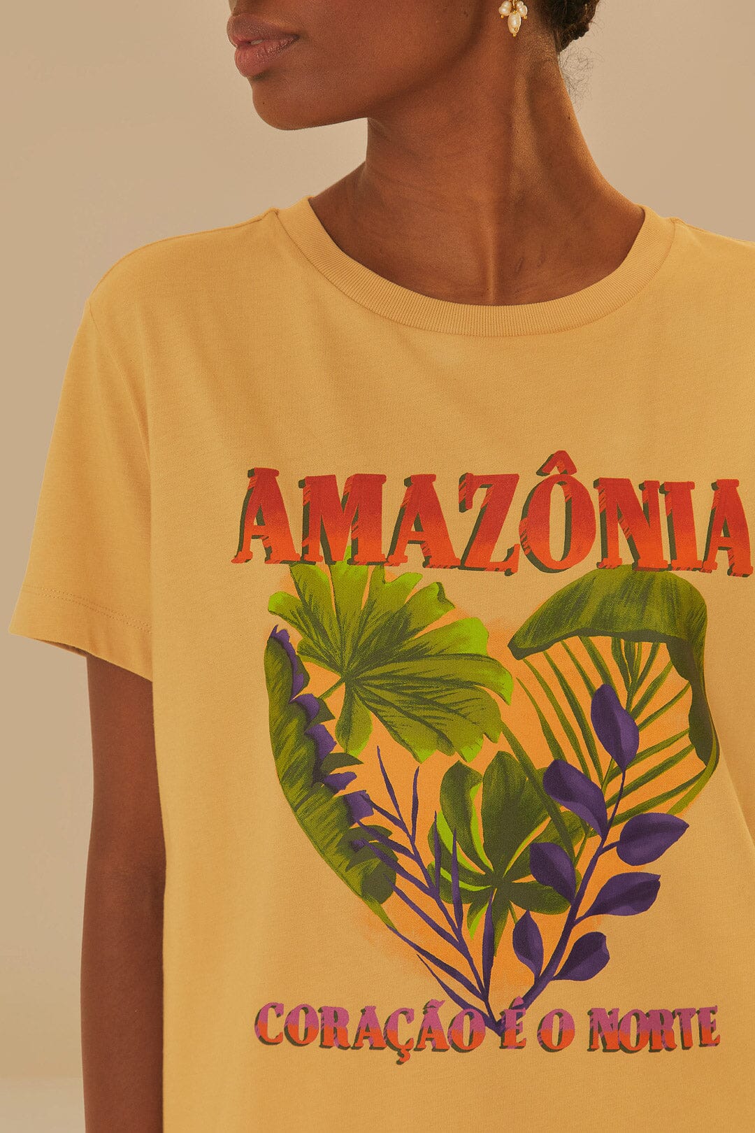 Amazonia Coracao E O Norte Fit T-Shirt