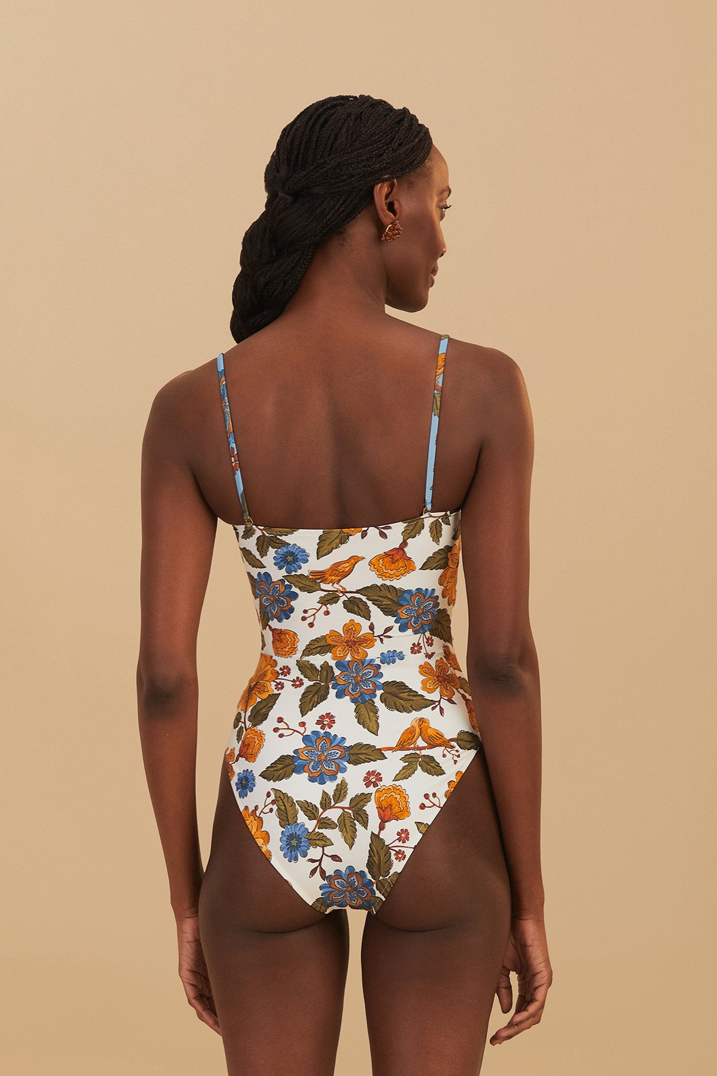 Off-White Garden Scarf One-Piece Swimsuit