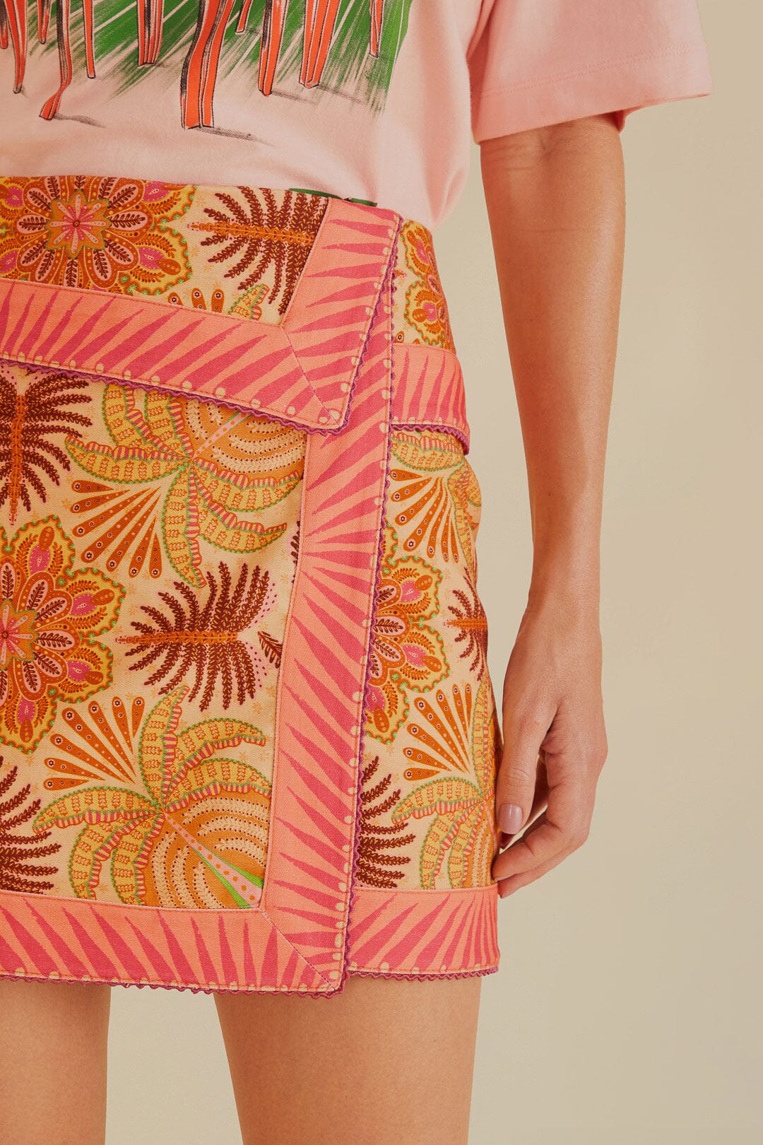Sand Palm Scarf Skirt