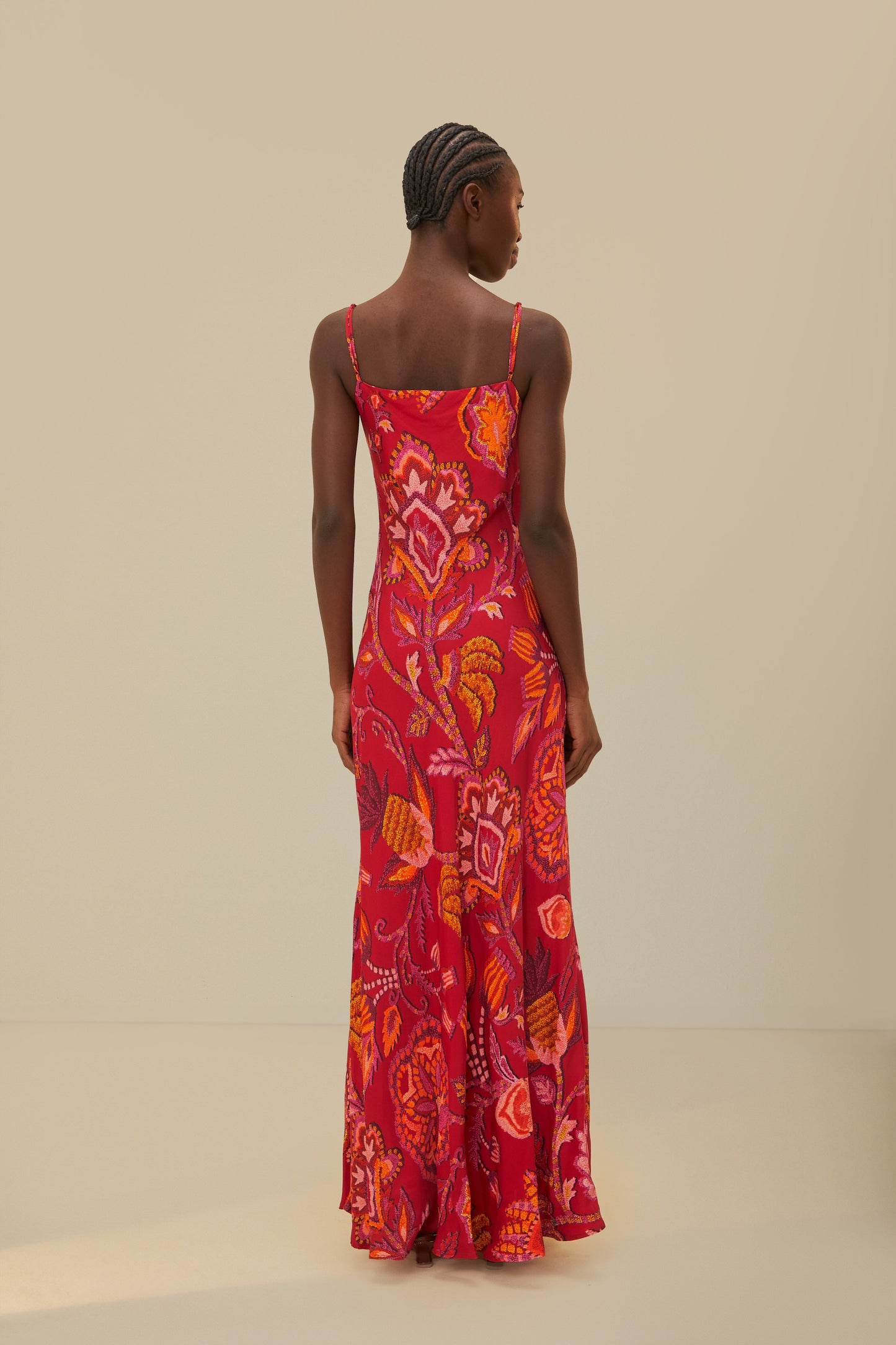 Pink Sunset Tapestry Maxi Dress