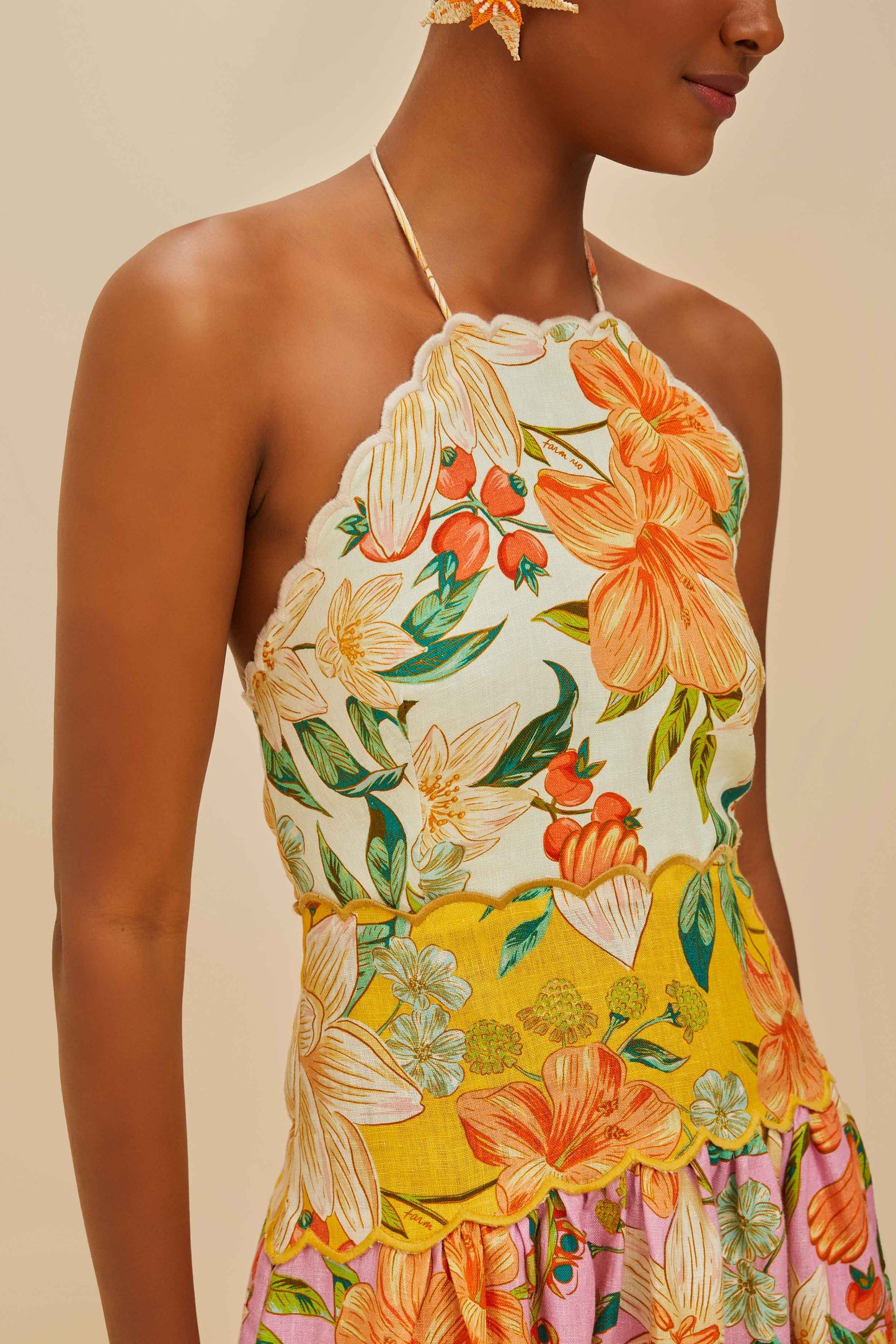 Guaragarden Euroflax™ Premium Linen Sleeveless Midi Dress