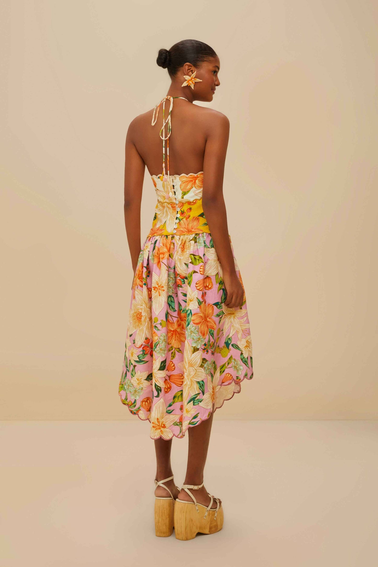 Guaragarden Euroflax™ Premium Linen Sleeveless Midi Dress