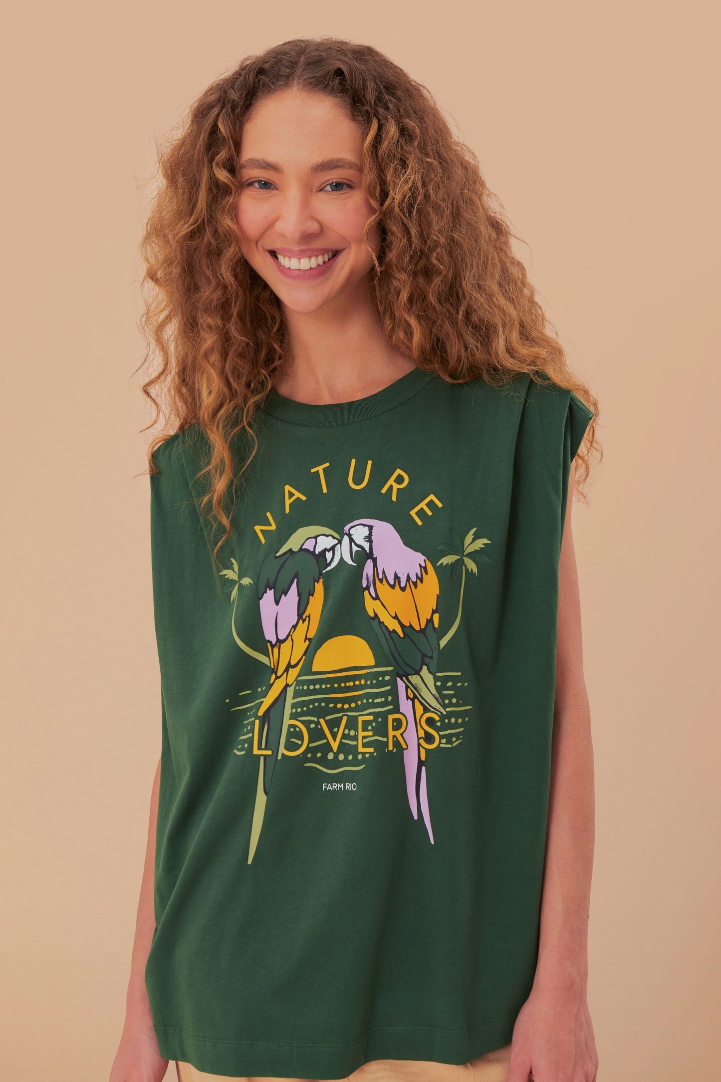 Green Nature Lovers Pleat Organic Cotton T-Shirt