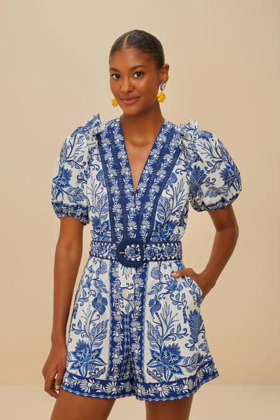 ワンピース herlipto Two-Tone Ribbon Romper ワンピース herlipto Bicolor Ribbon-Motif Romper herlipto Bicolor