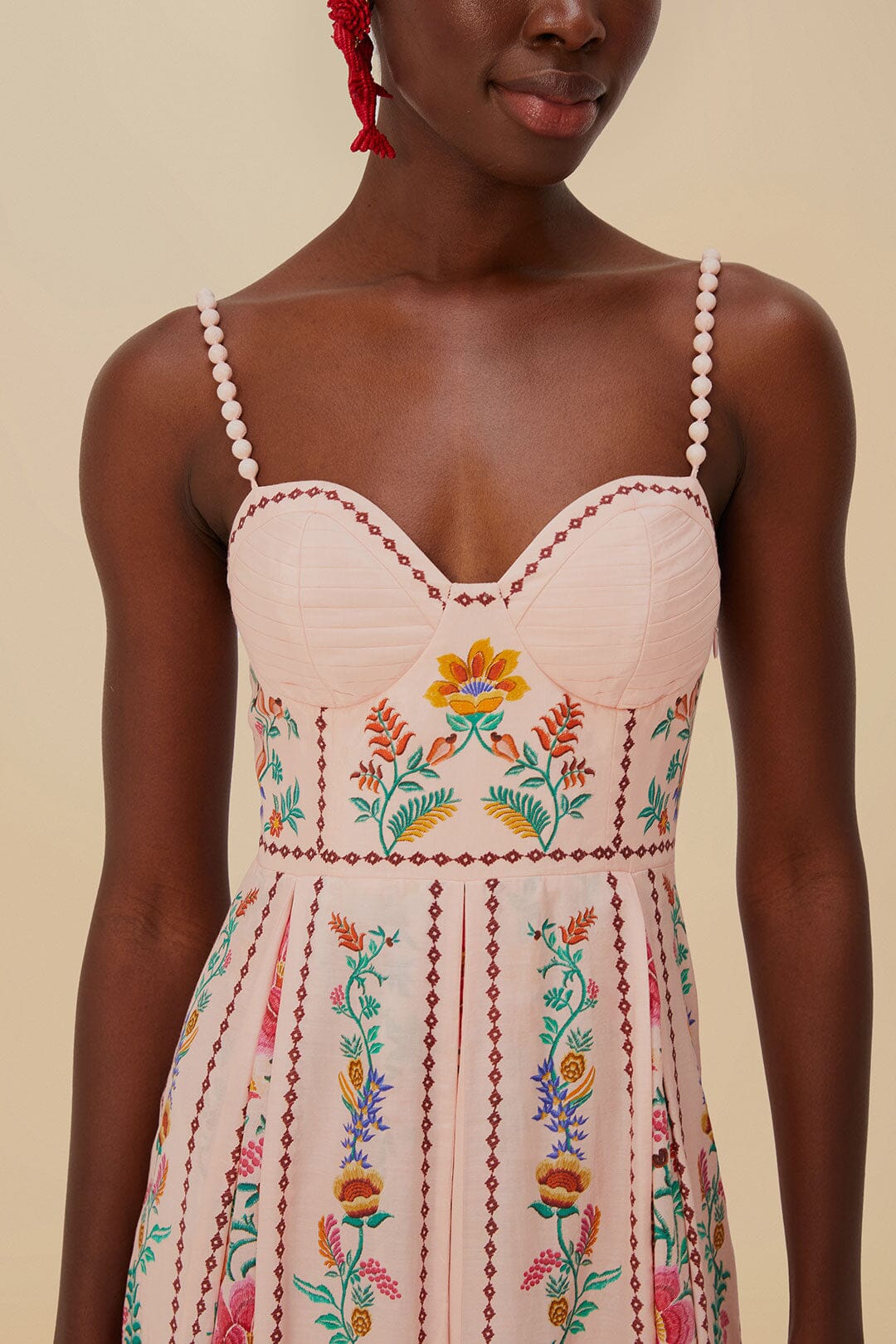 Pink Delicate Forest Maxi Dress