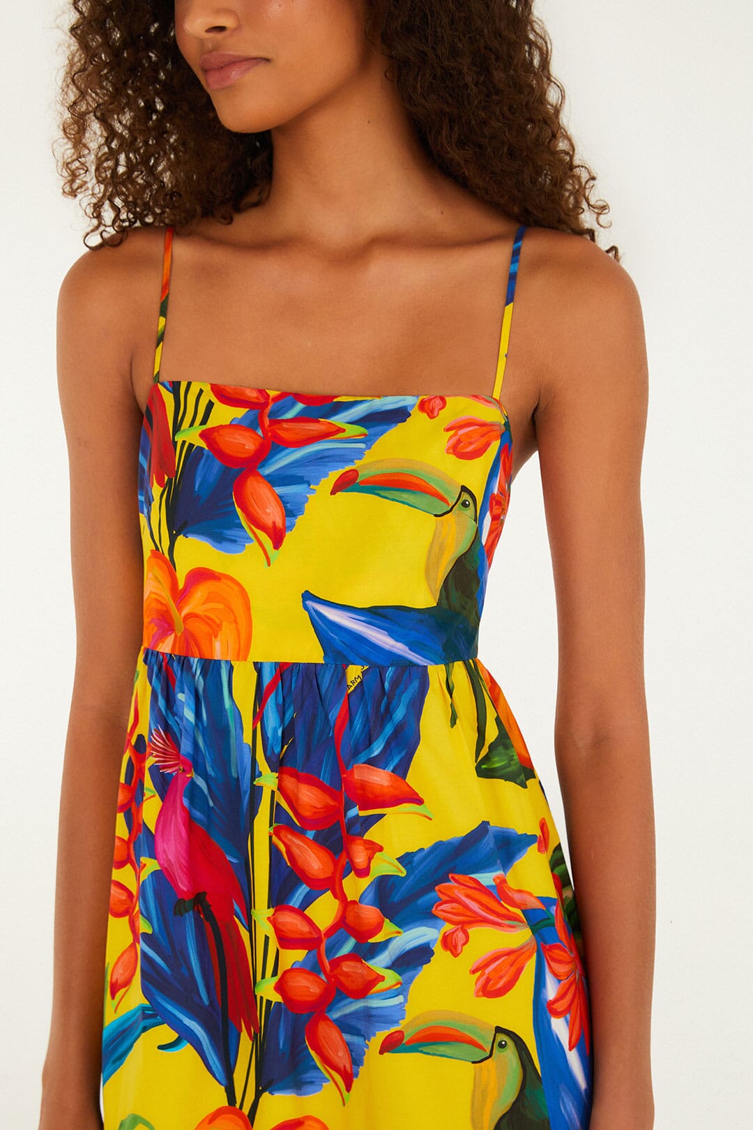 Bright Nature Yellow Maxi Dress