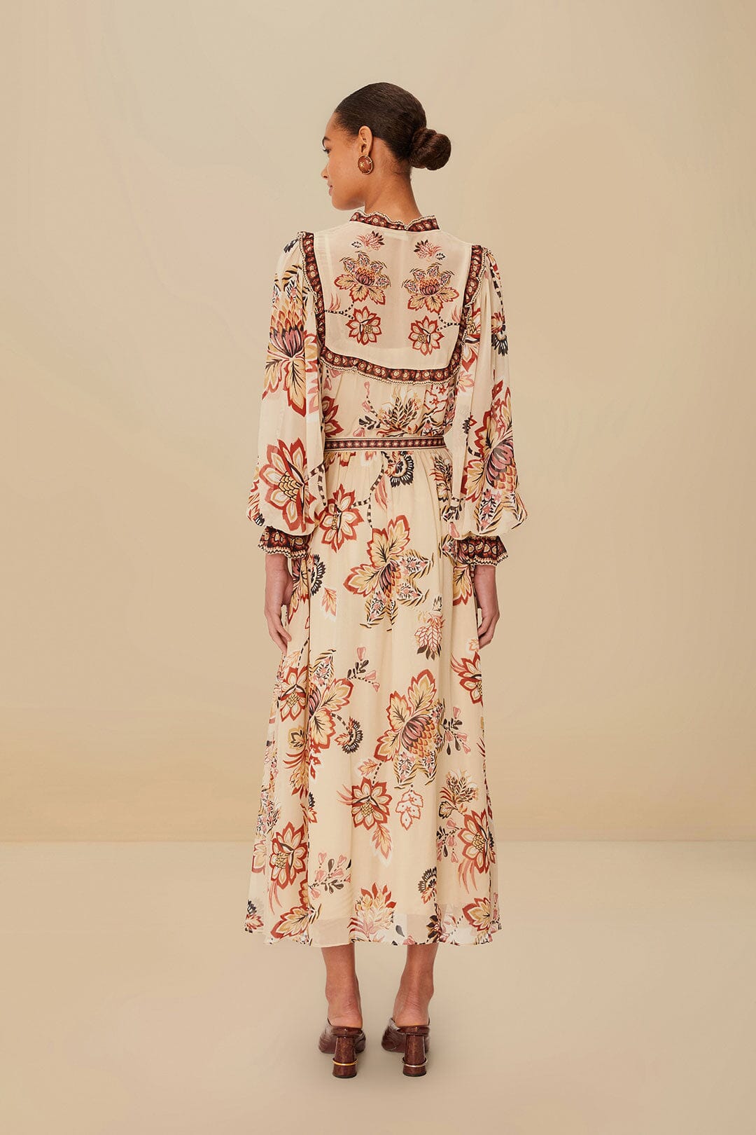 Sand Aura Floral Blouse