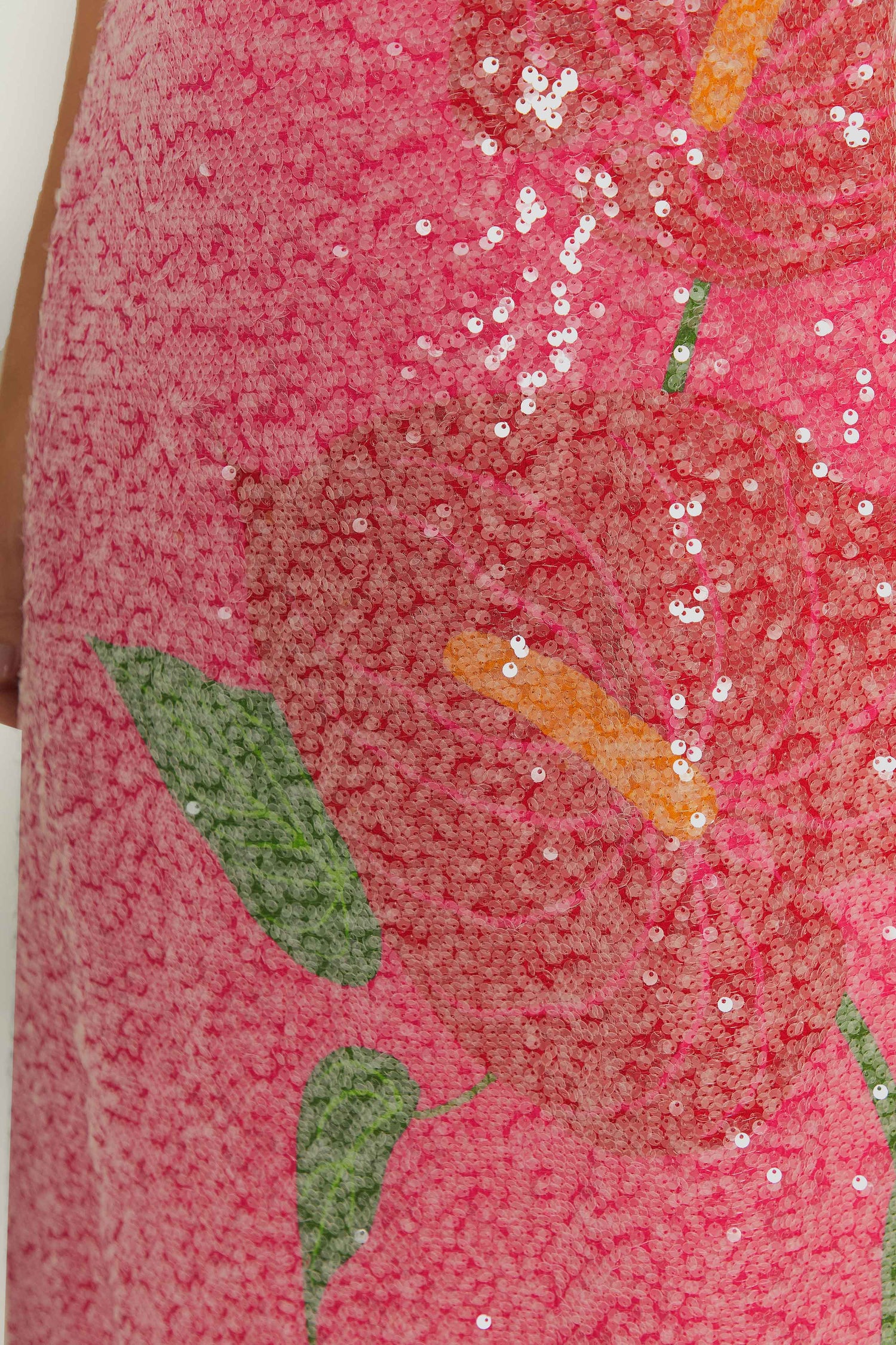 Pink Anthurium Flowers Slip Maxi Dress FARM Rio Pink Anthurium Flowers Slip Maxi Dress FARM Rio