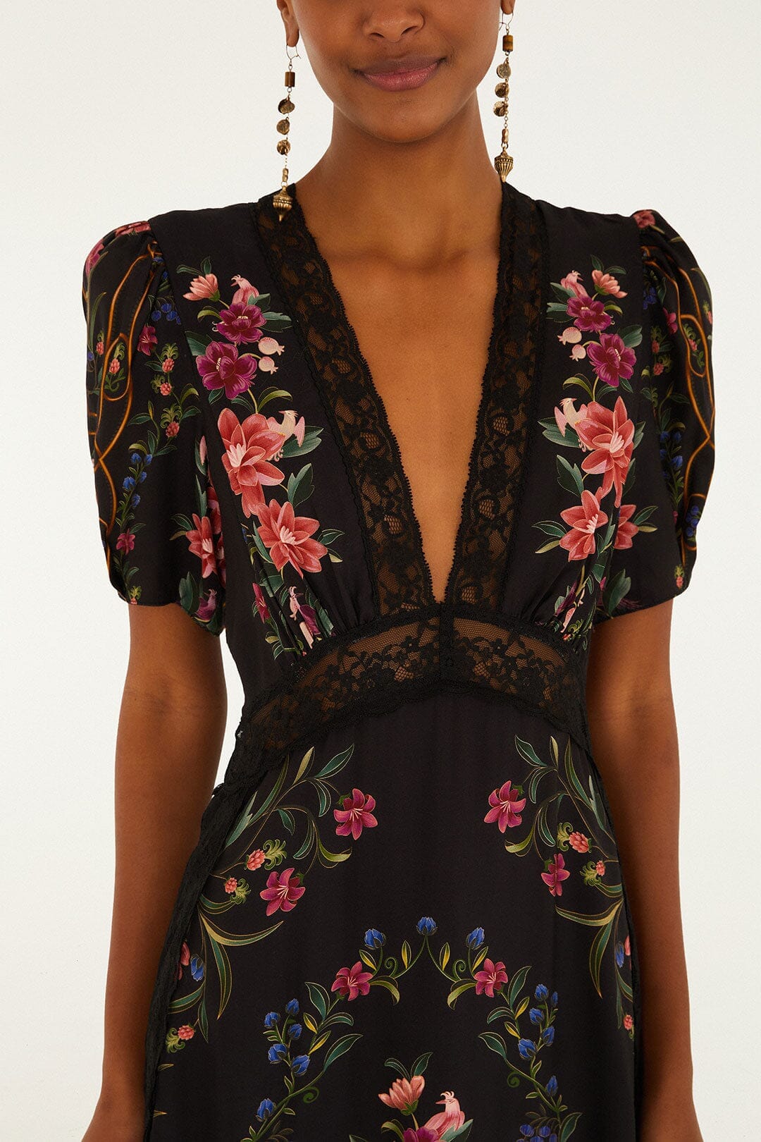 Black Belle Garden Lenzing™ Ecovero™ Viscose Maxi Dress