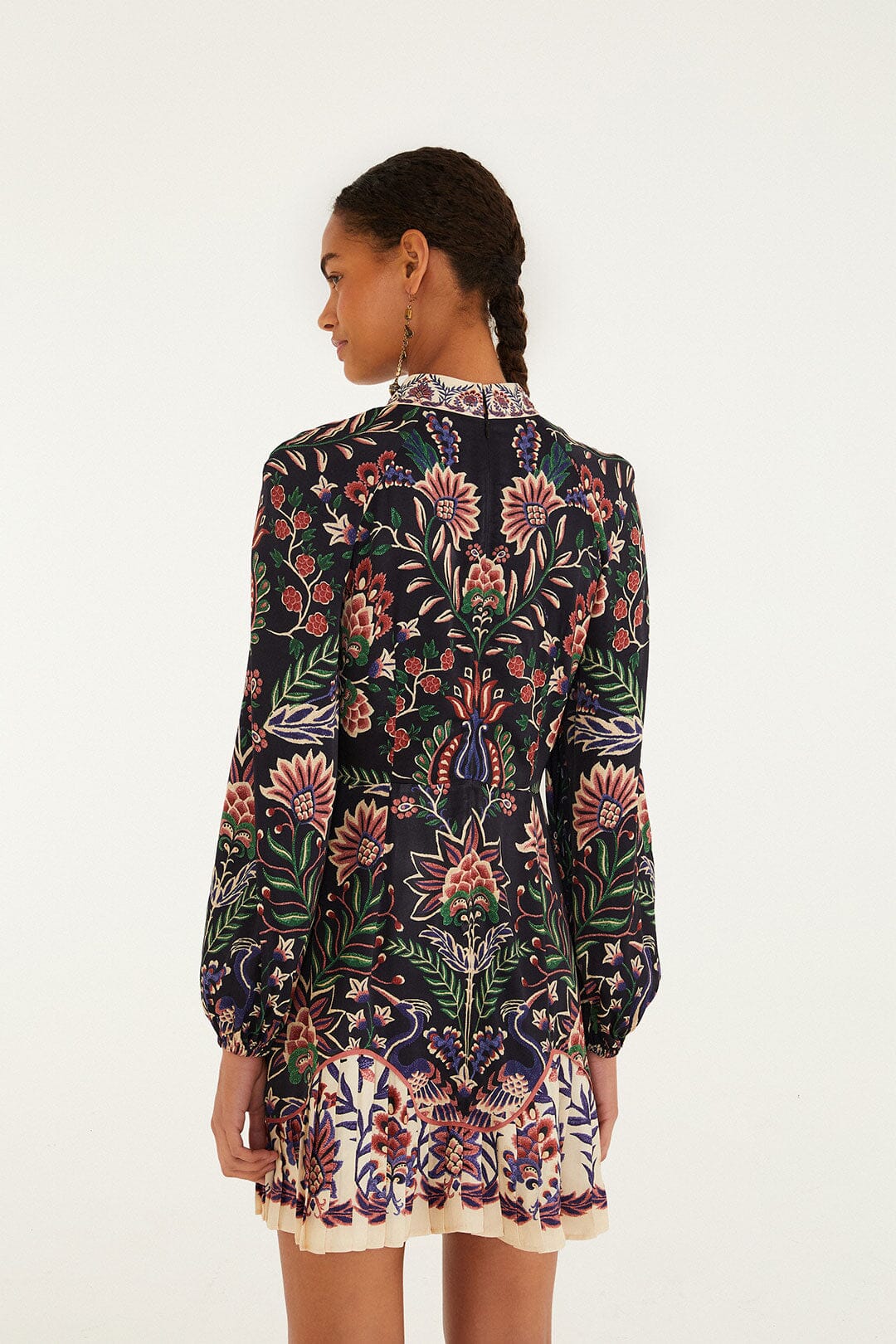 Black Marvelous Garden Lenzing™ Ecovero™ Mini Dress