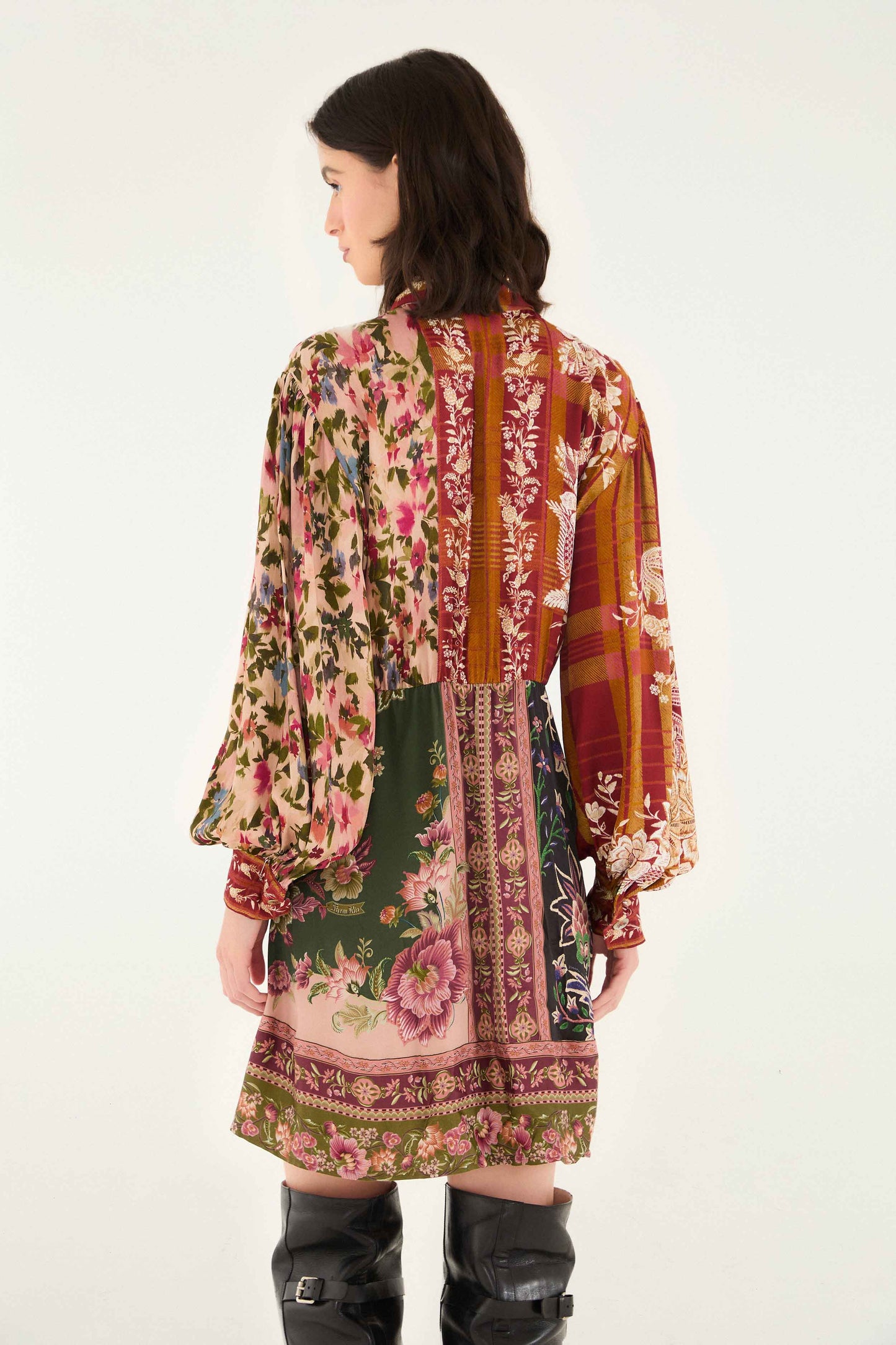 Mixed Winter Garden Lenzing™ Ecovero™ Viscose Mini Dress