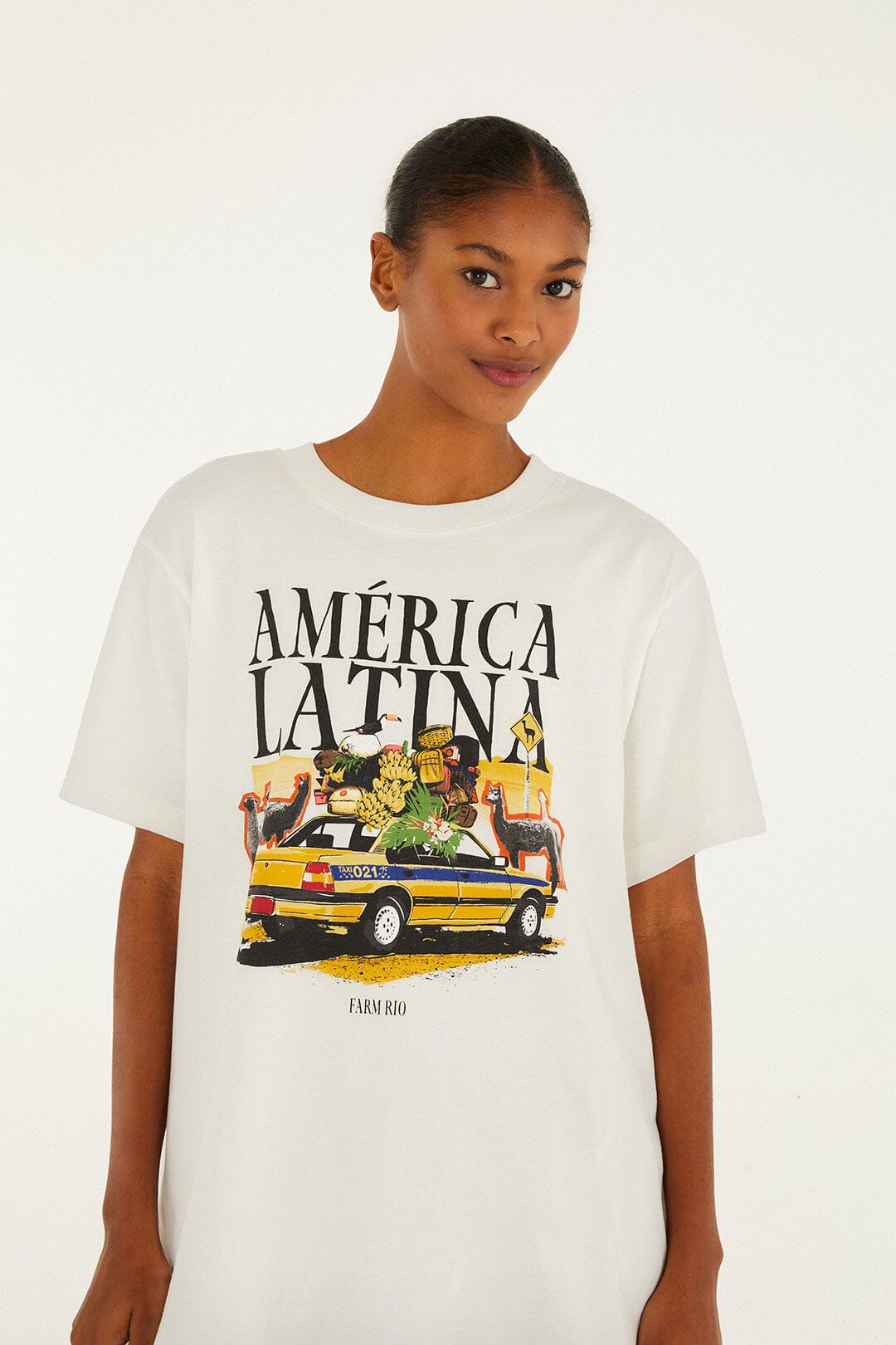 Off-White America Latina Relaxed Organic Cotton T-Shirt