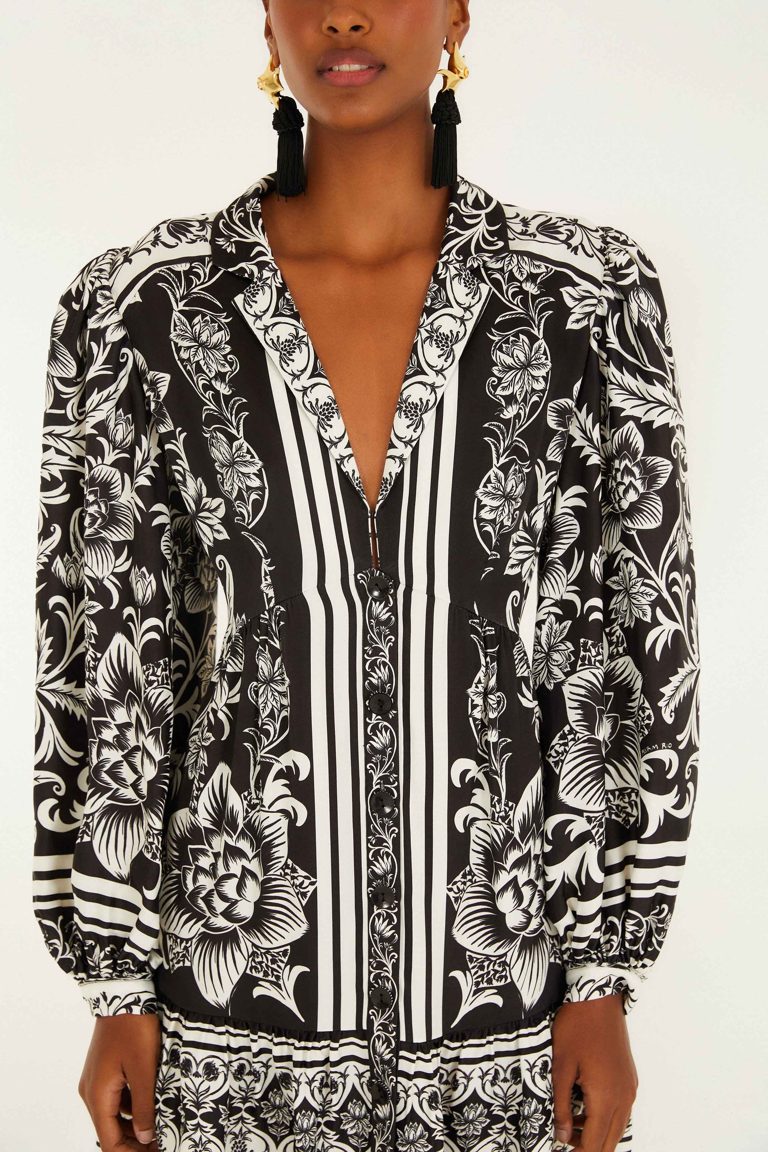 Lisbon Black Mini Dress FARM Rio Lisbon Black Mini Dress FARM Rio
