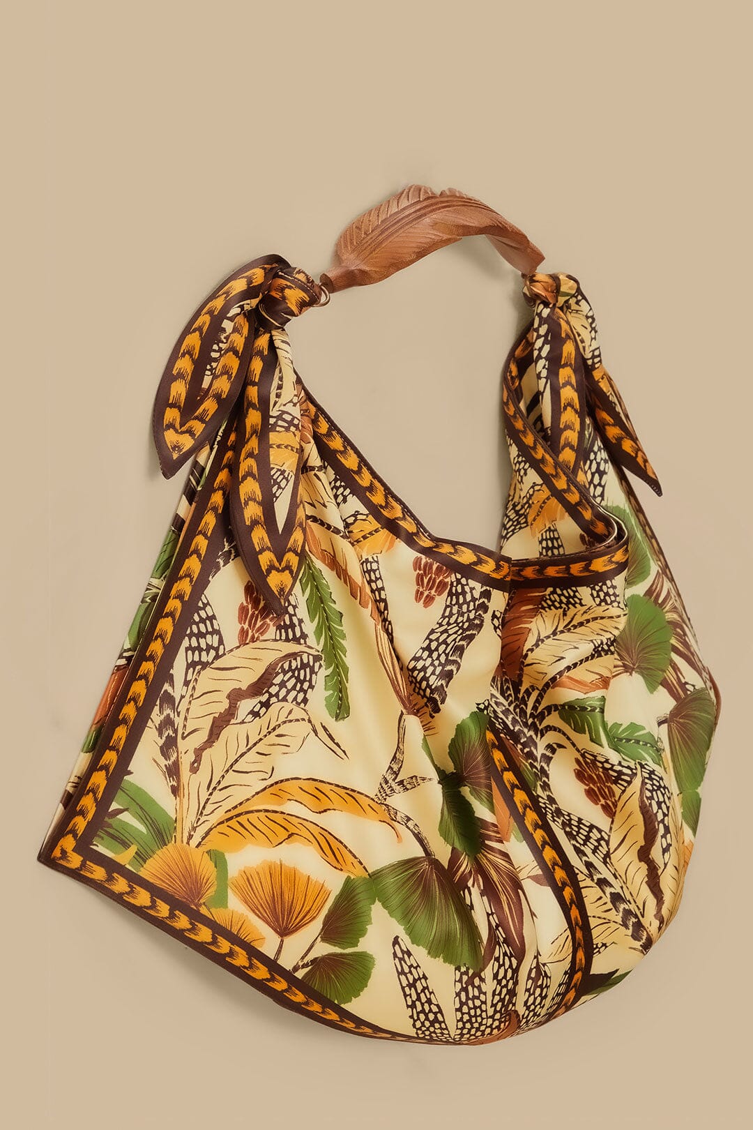 Foliage Sketch Scarf Tote Bag