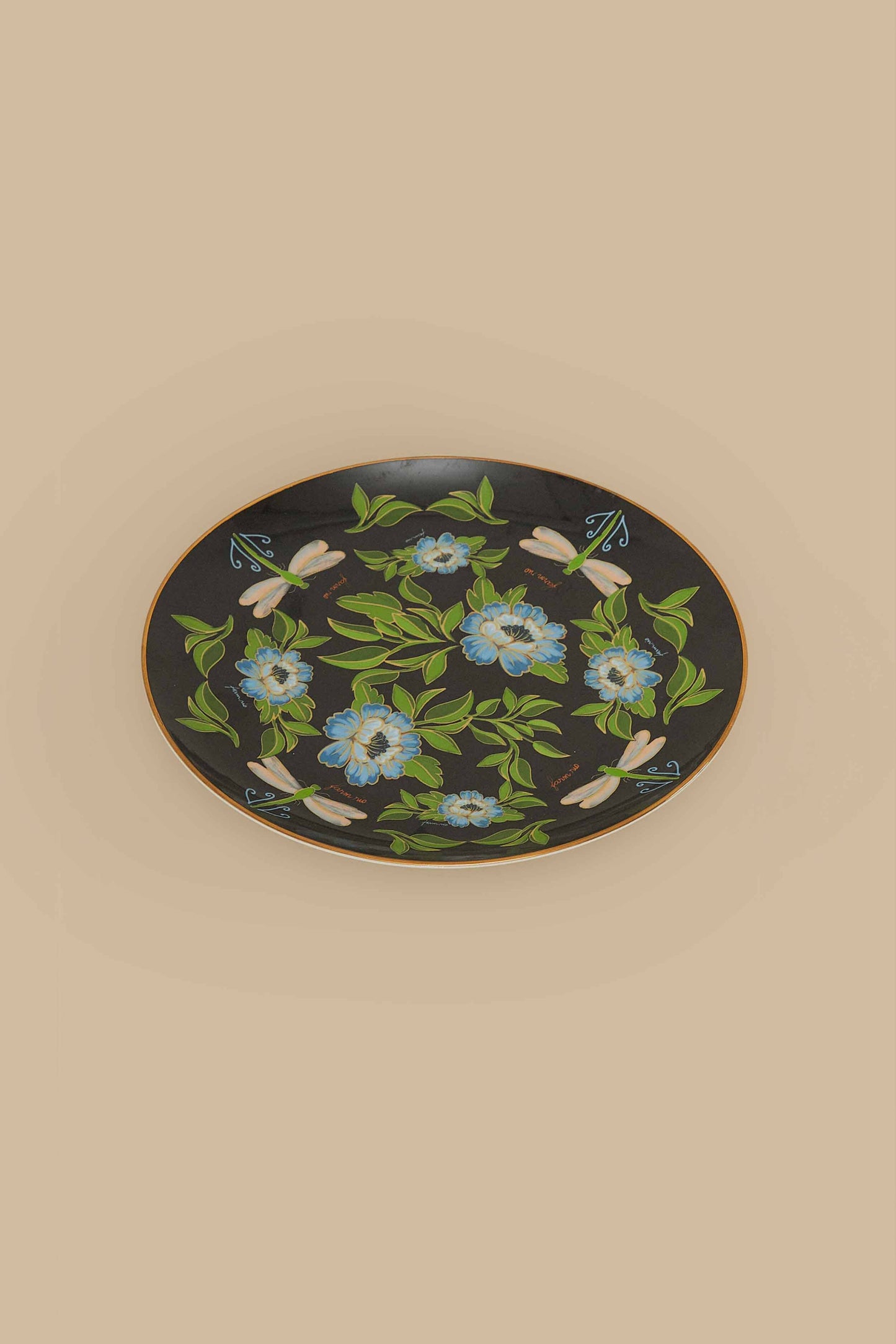 Romantic Dragonfly Dinner Plate