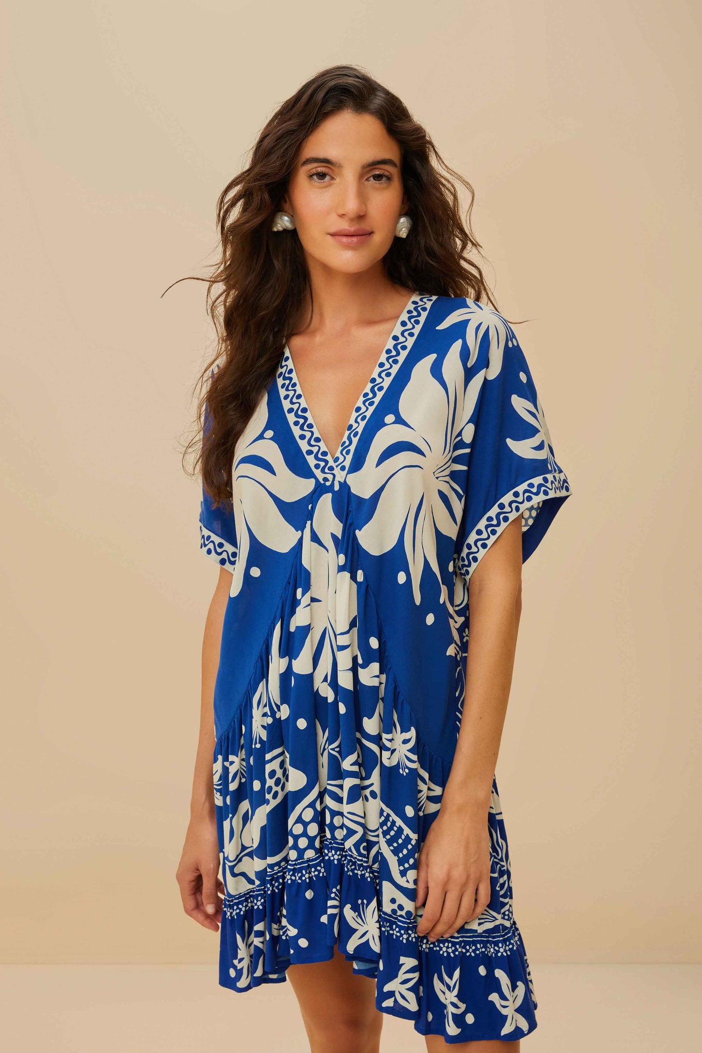 Ocean Scarf Mini Dress