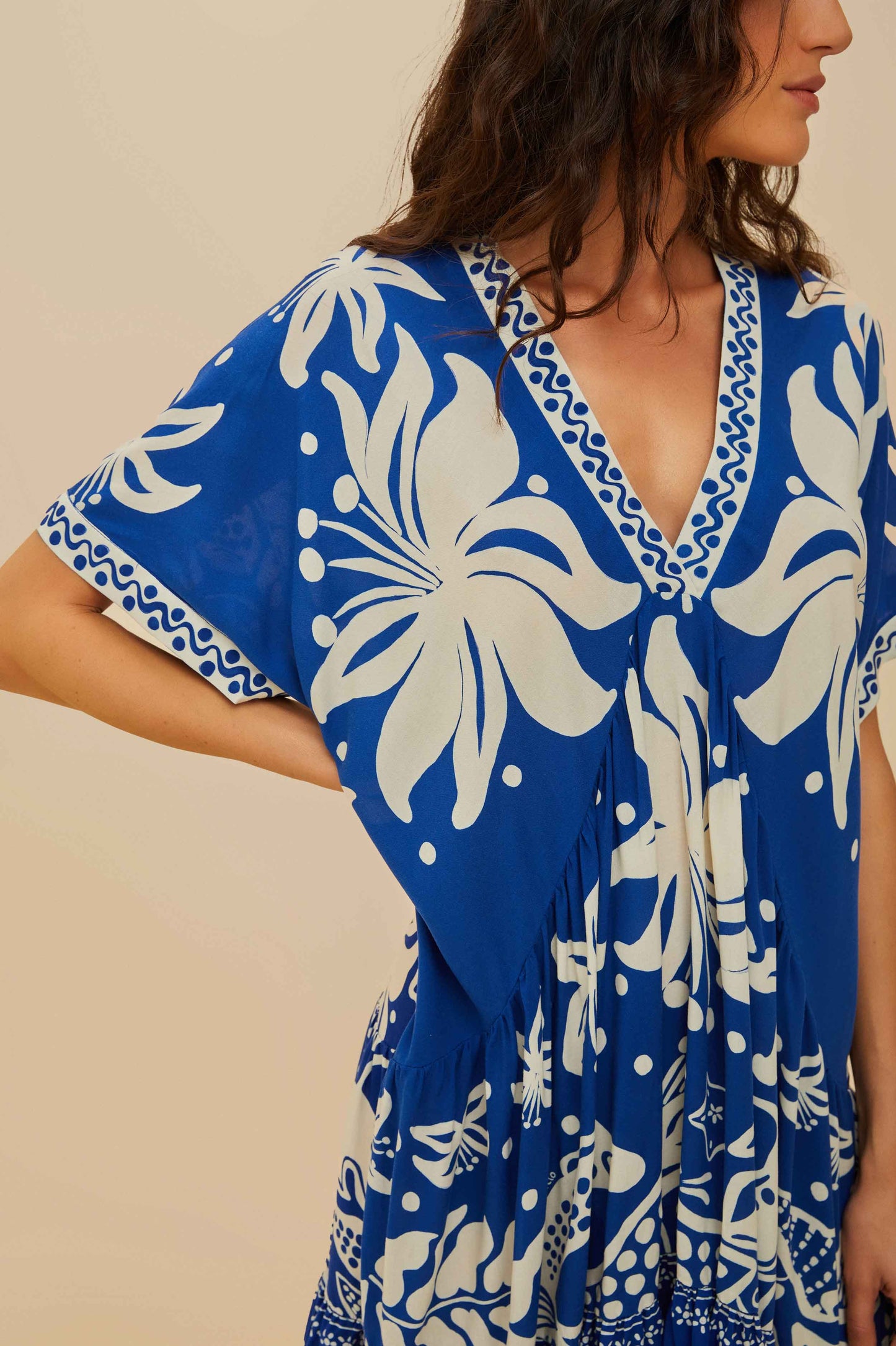 Ocean Scarf Mini Dress