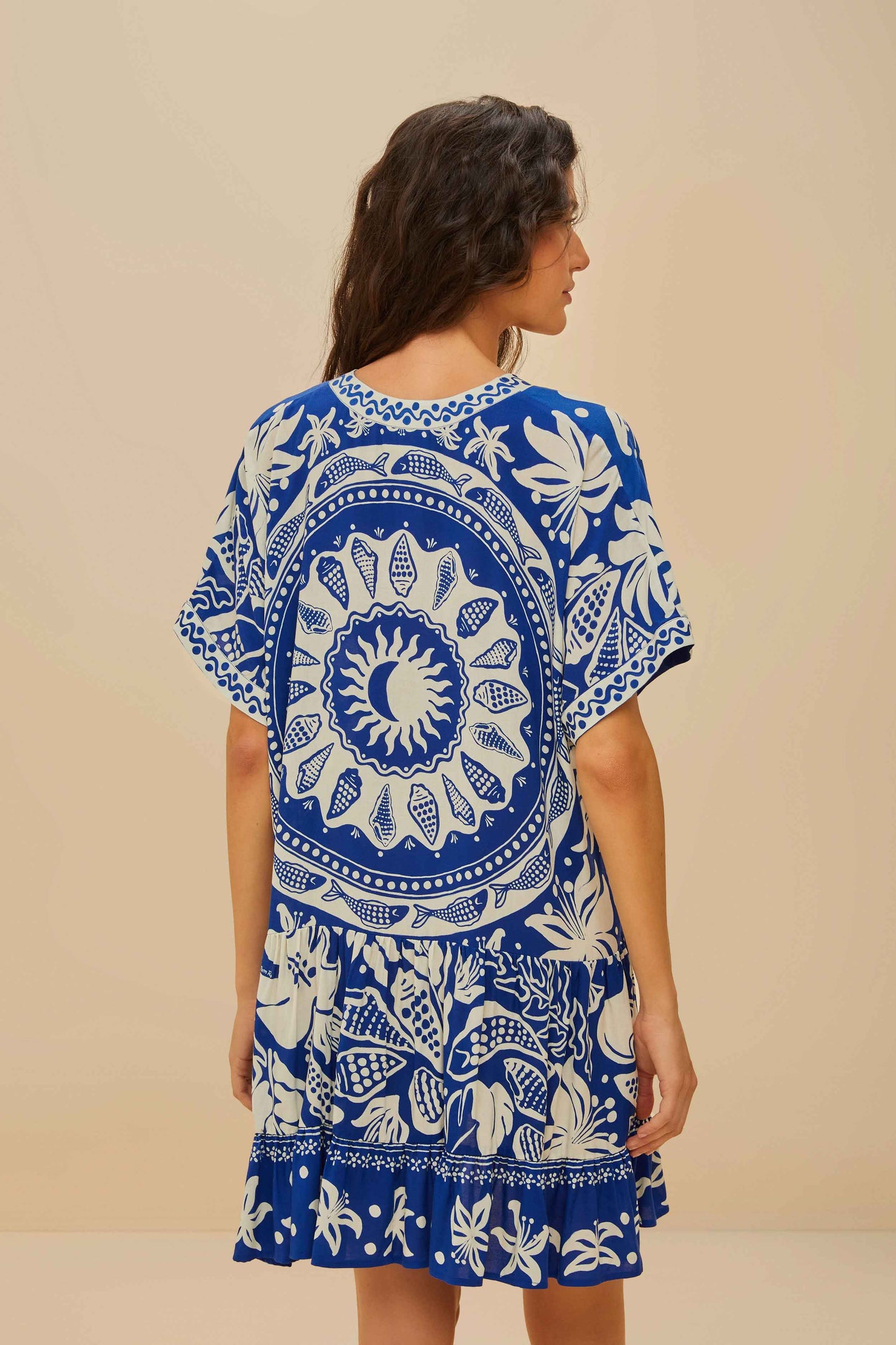 Ocean Scarf Mini Dress