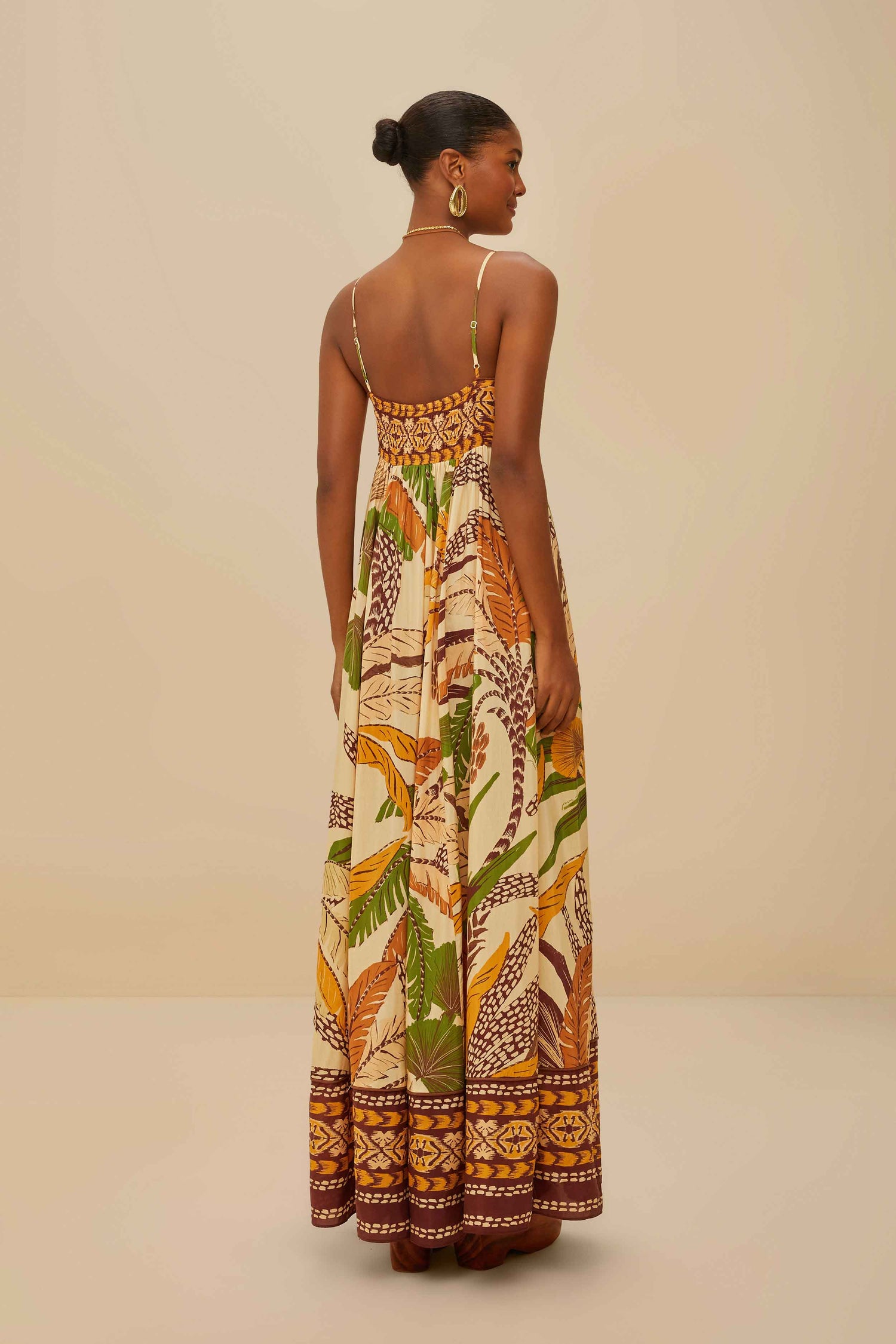farm rio sand delicate garden maxi dress FARM RIO