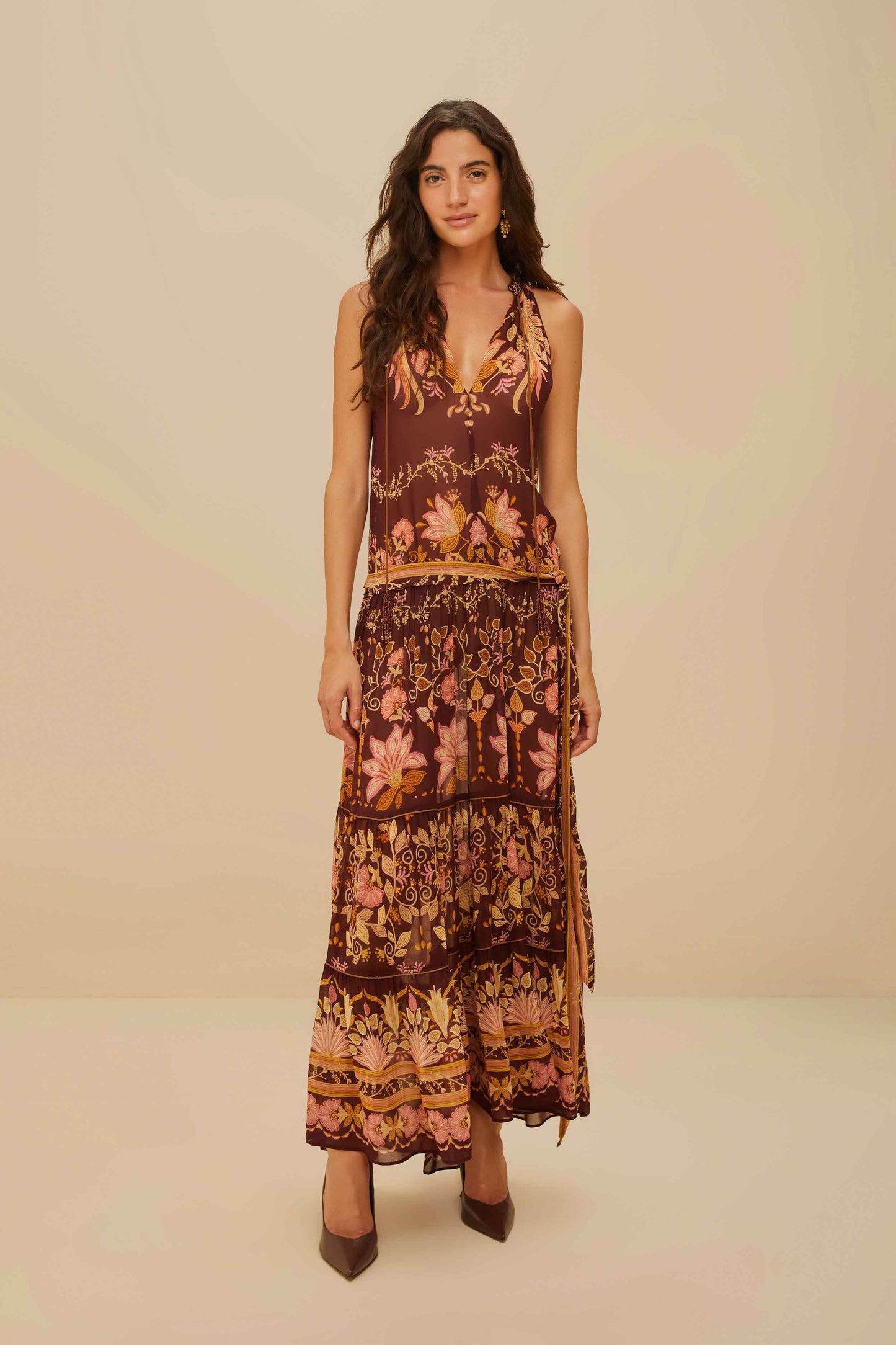 Burgundy Bella Maxi Dress