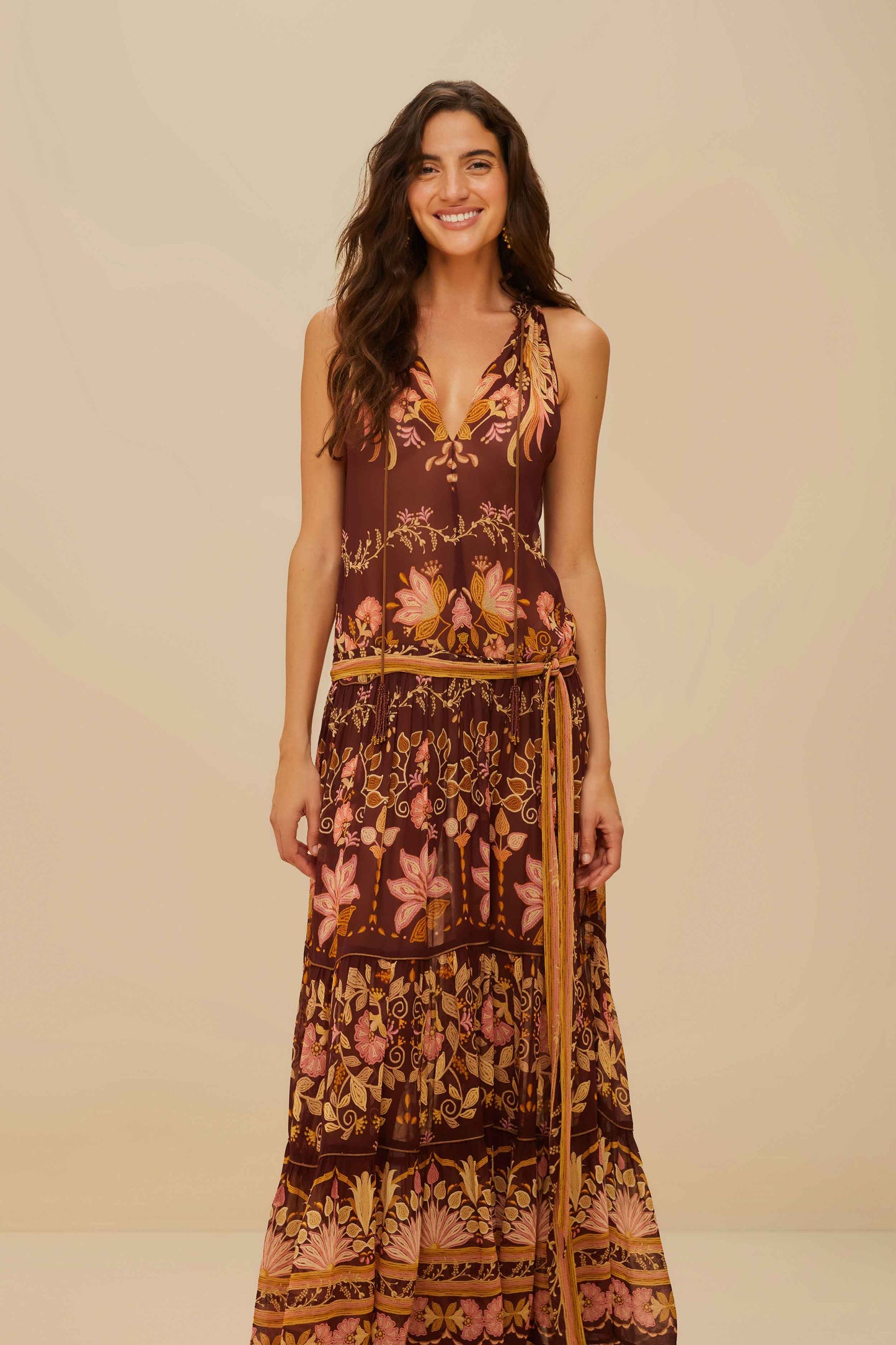 Burgundy Bella Maxi Dress
