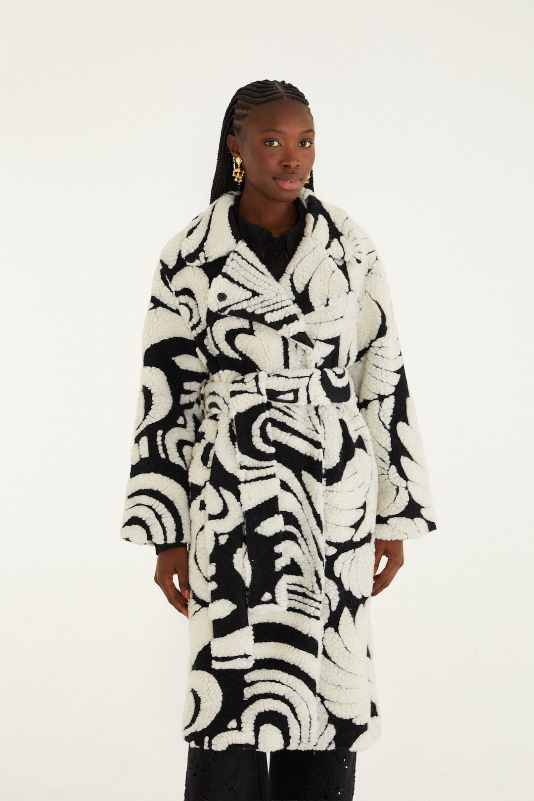 Hearts And Bananas Fleece Coat | FARM Rio