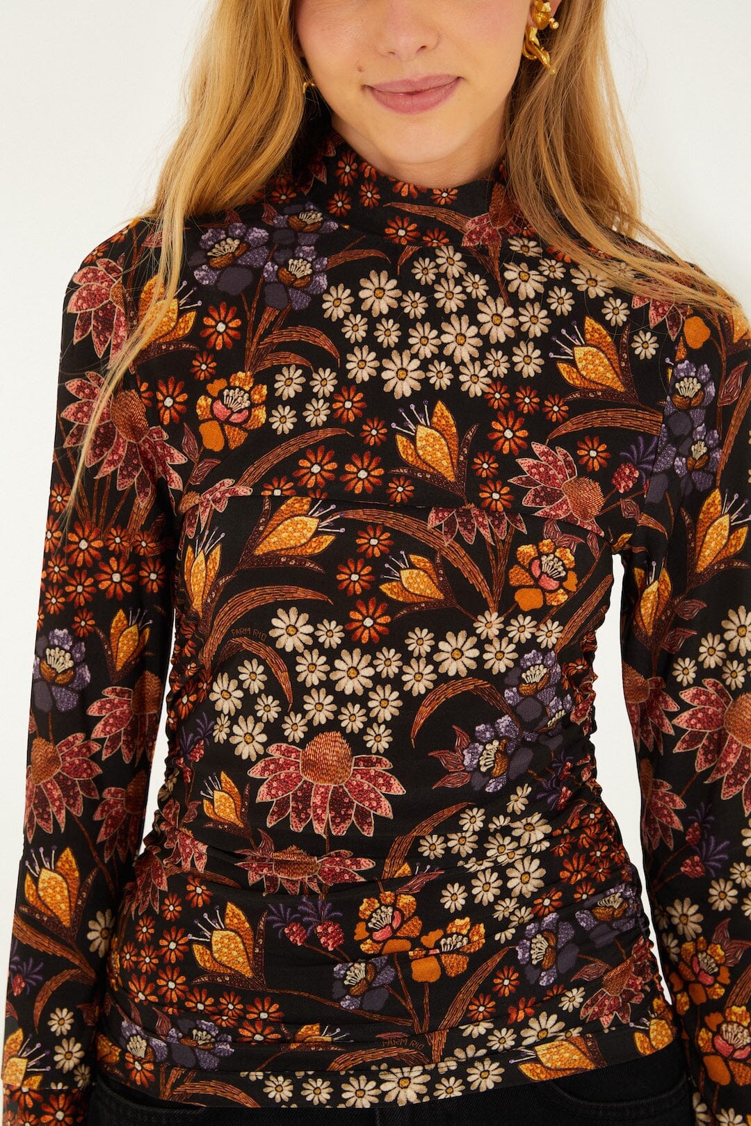 Black Lili Jersey Blouse