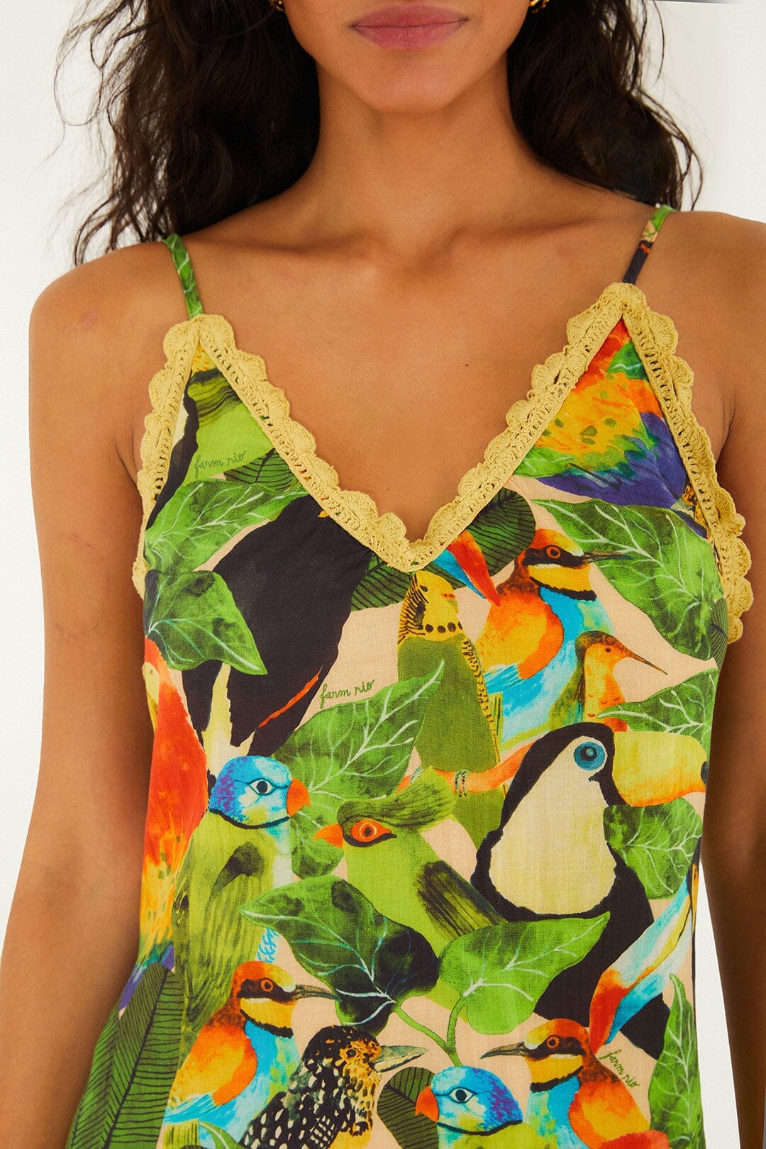 Bird Leaves Long Dress | FARM Rio Bird Leaves Long Dress | FARM Rio