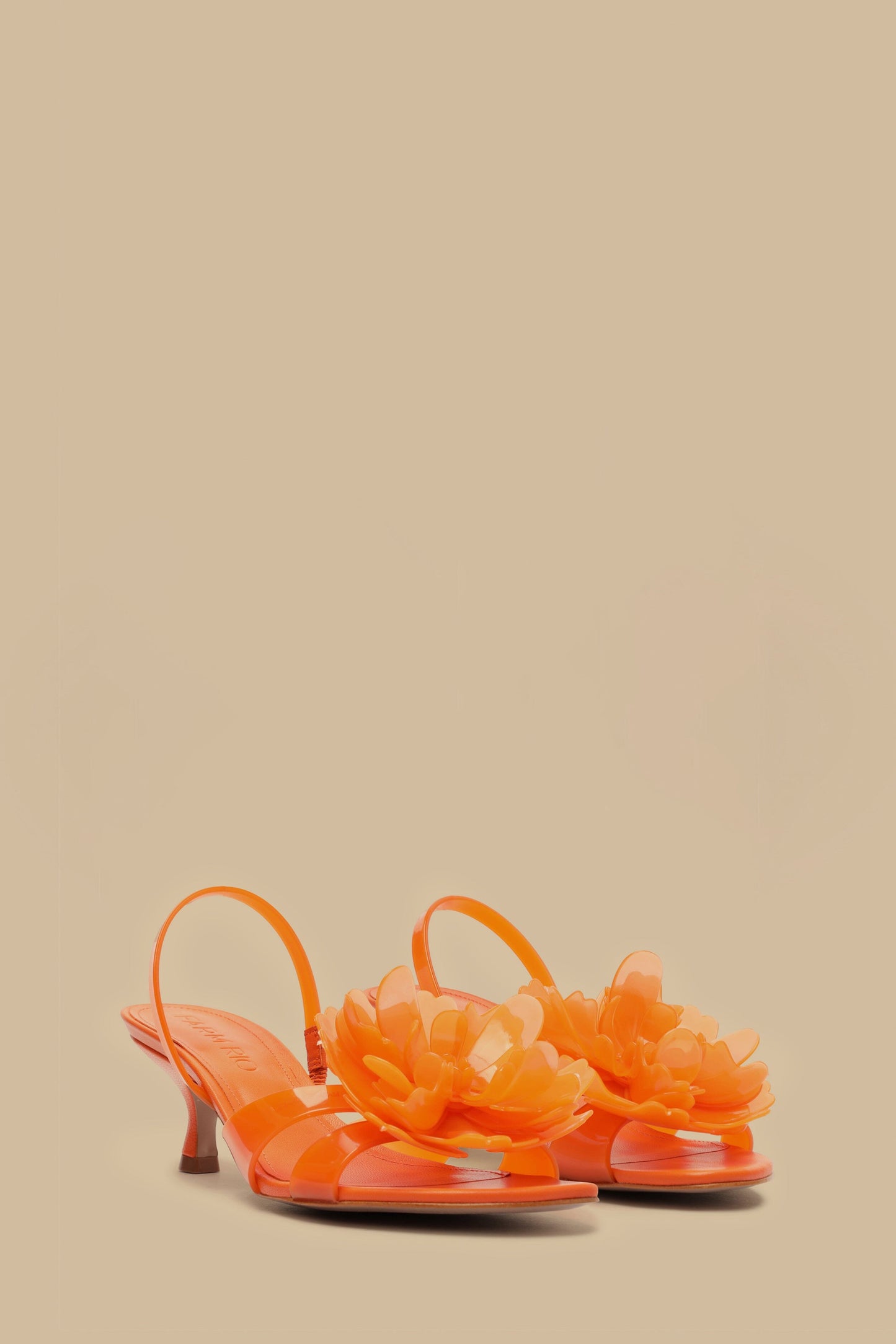 Orange Flower Jelly Kitten Sandal – FARM Rio - Main Image