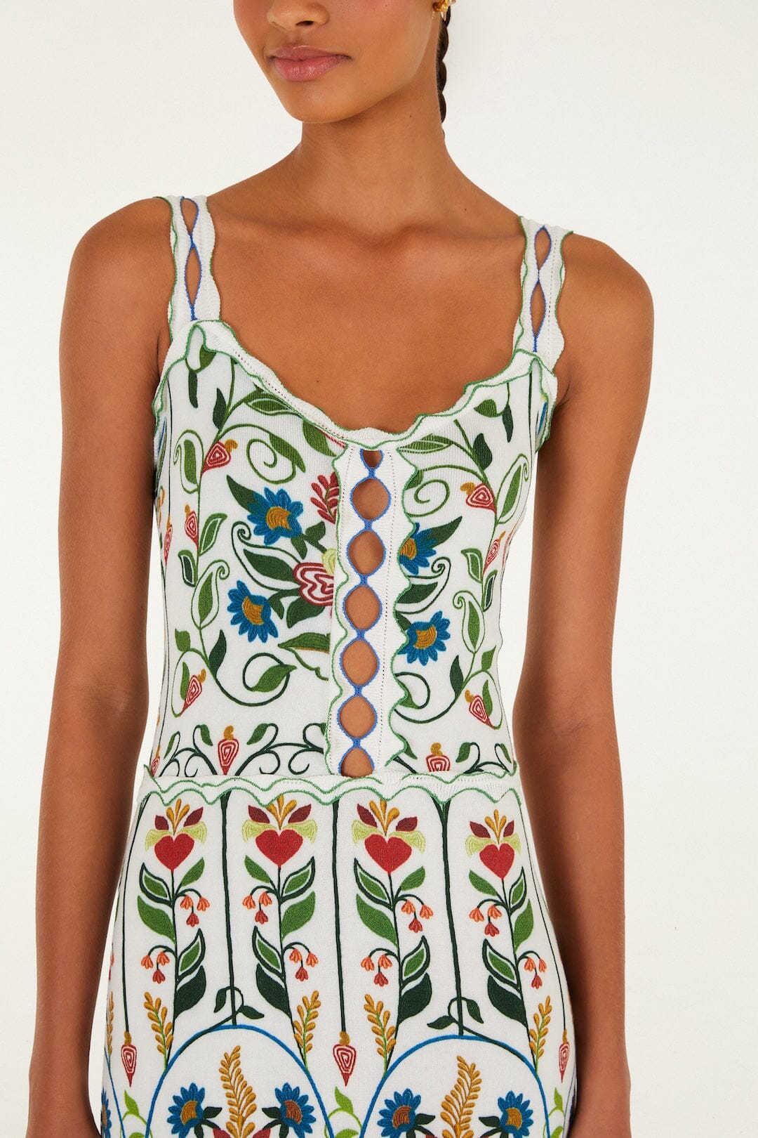 farm rio greek garden sleeveless maxi dress FARM Rio Greek Garden Sleeveless Maxi Dress