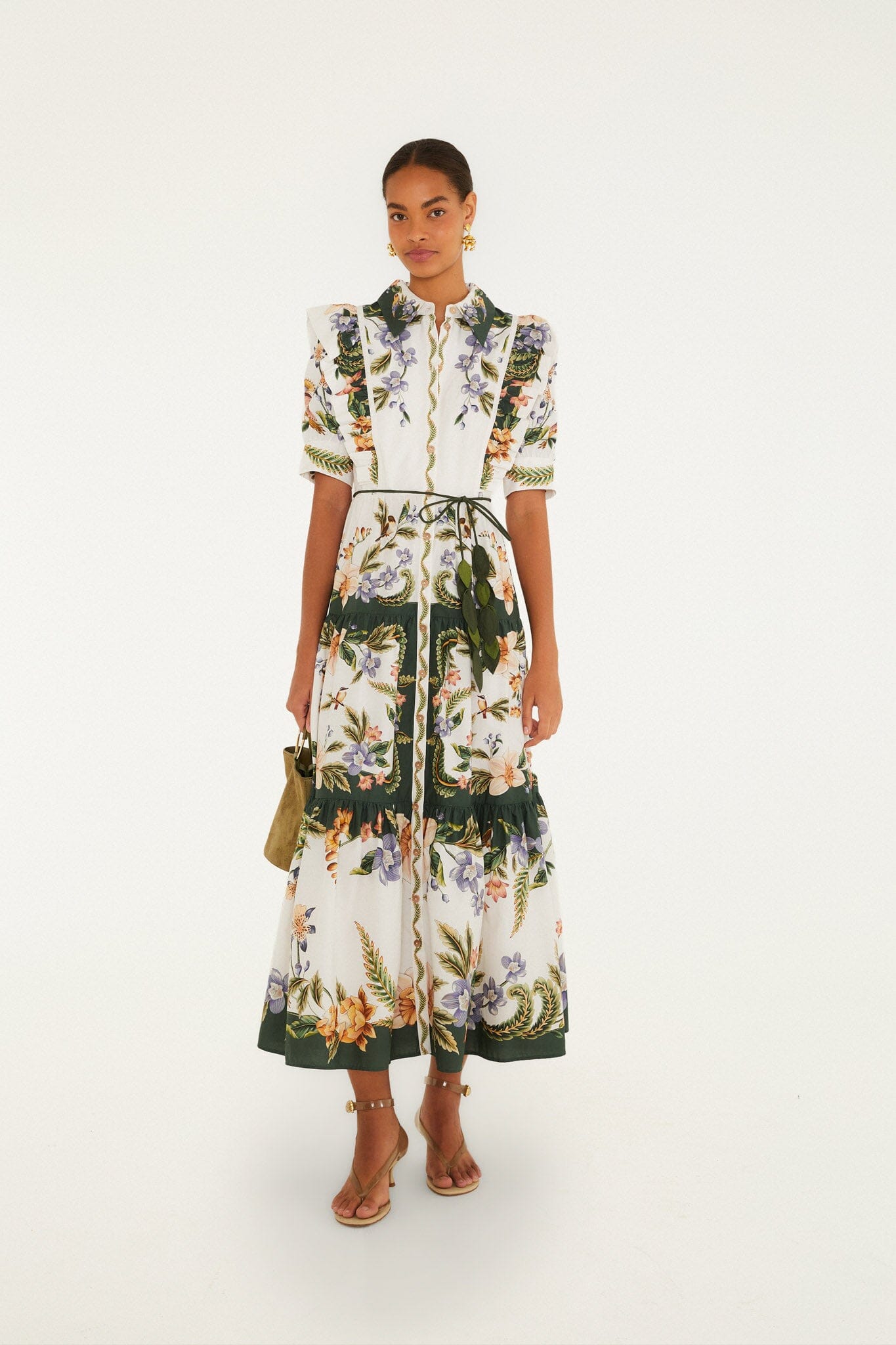 FARM Rio | Nature Short Sleeve Maxi Dress