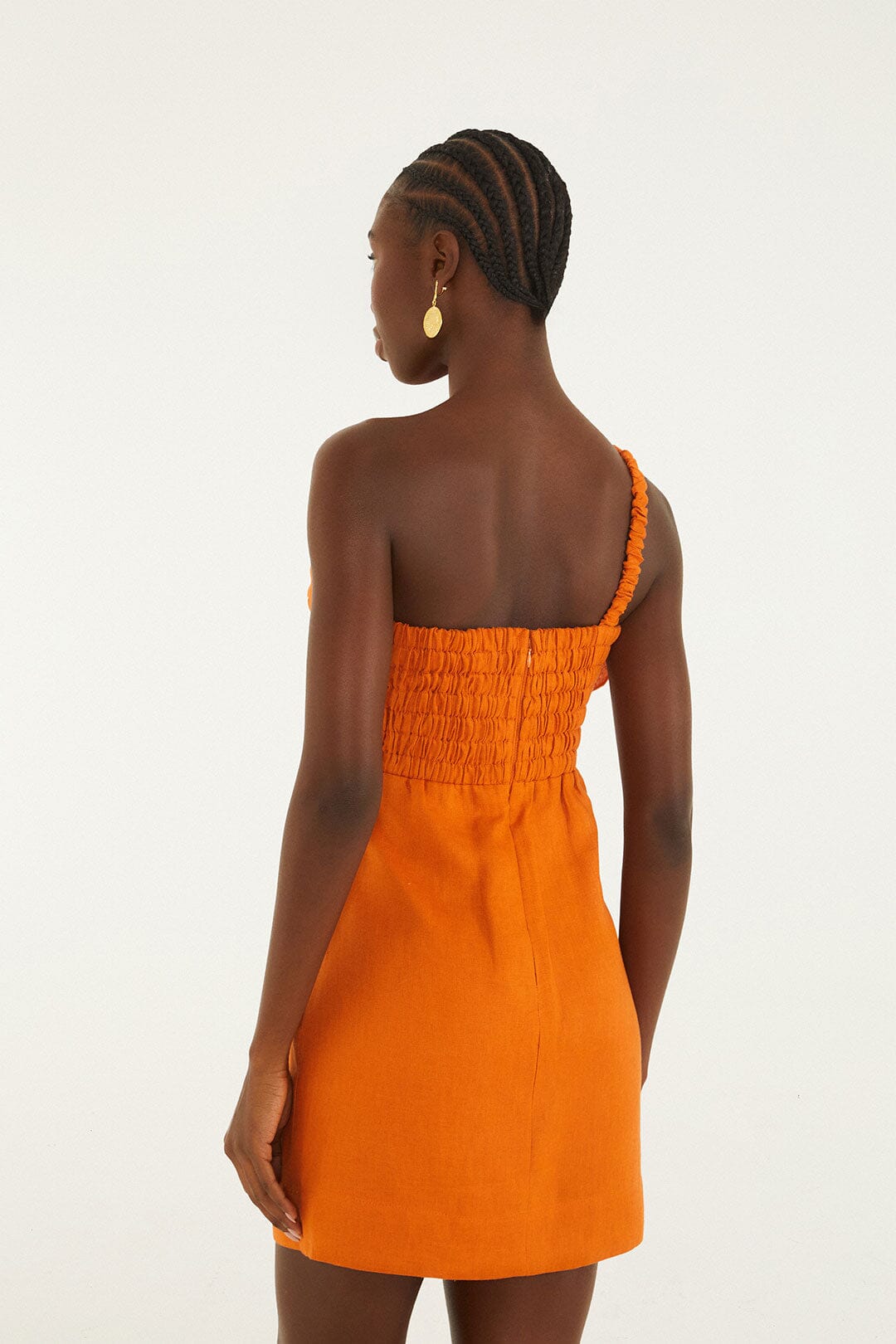 orange flower dress Orange Flower Euroflax™ Premium Linen Mini Dress