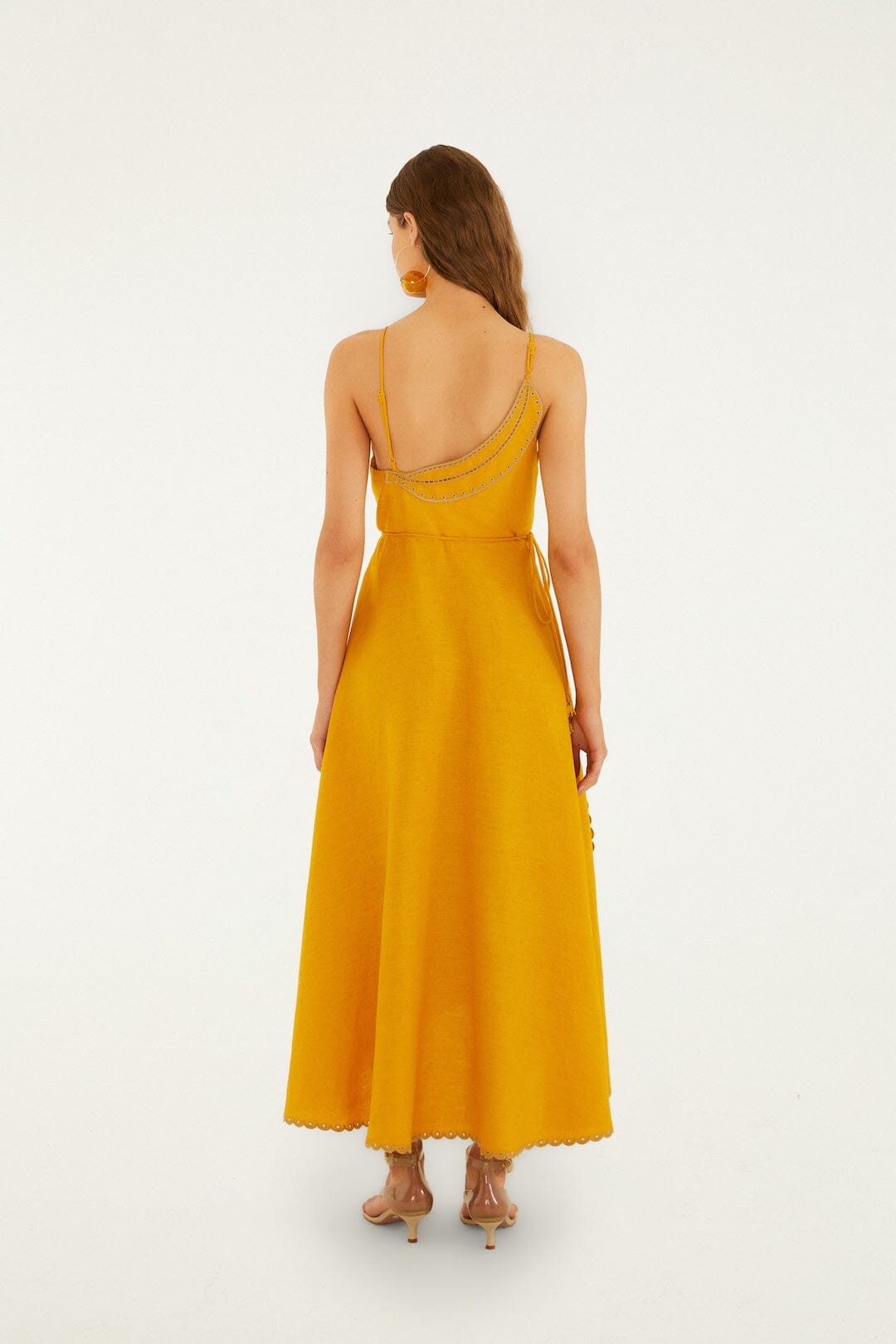Yellow Bananas Euroflax Premium Linen Maxi Wrap Dress