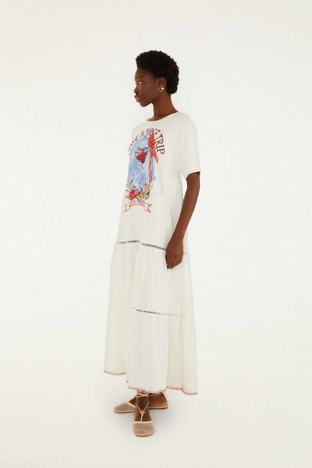 Have A Nice Trip Organic Cotton Maxi Dress