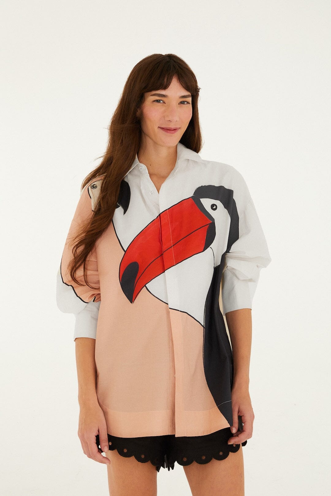 Graphic Birds Organic Cotton Shirt