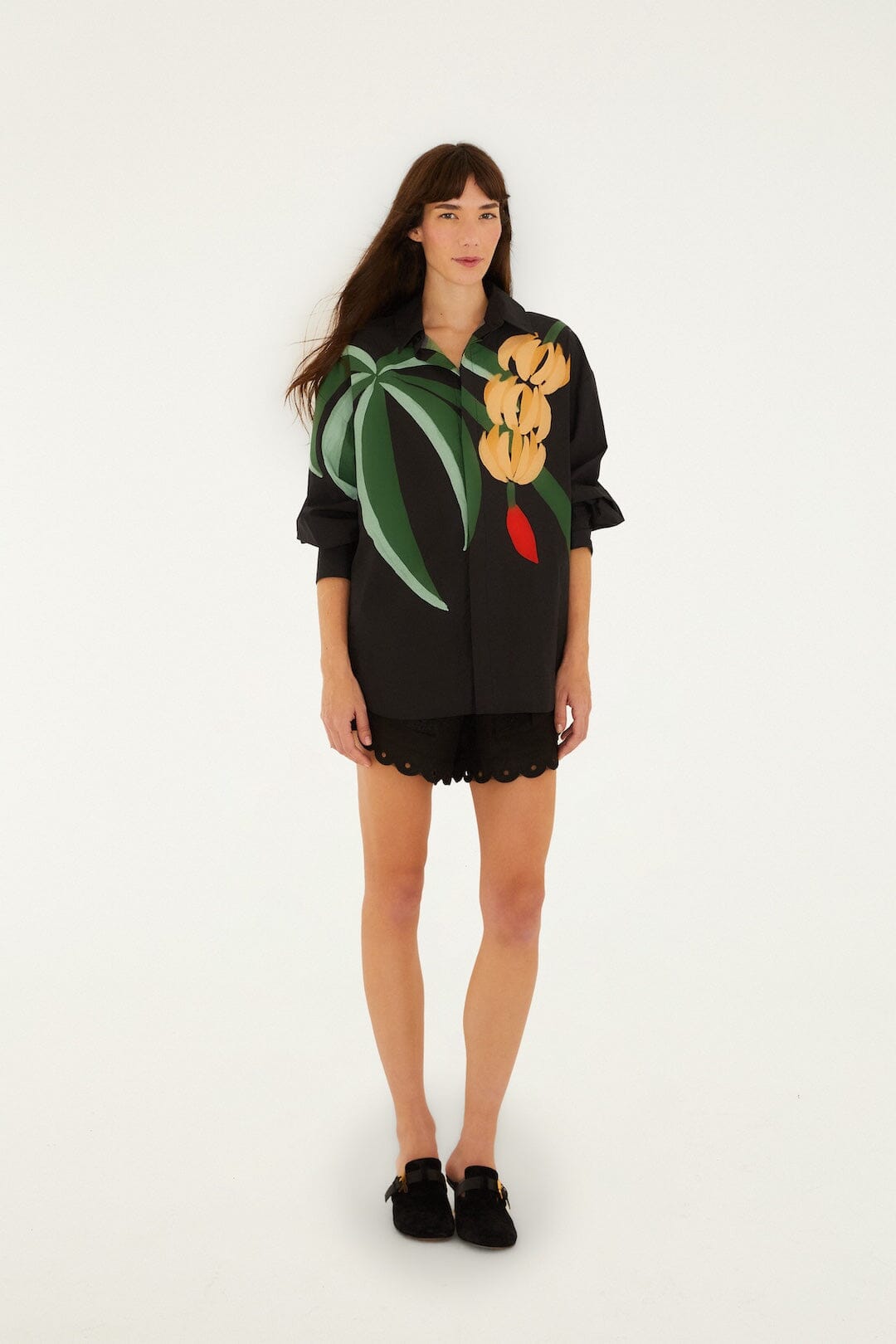 Graphic Banana Tree Organic Cotton Shirt