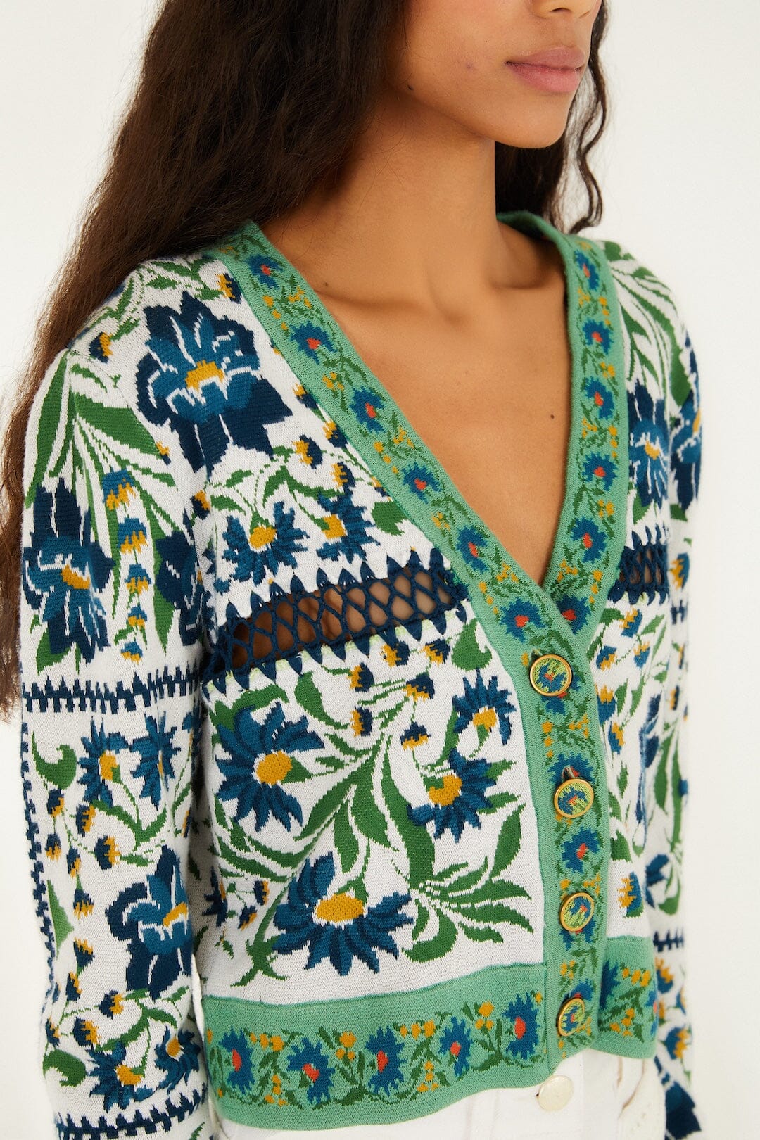 Off-White Manoela Buttoned Knit Cardigan