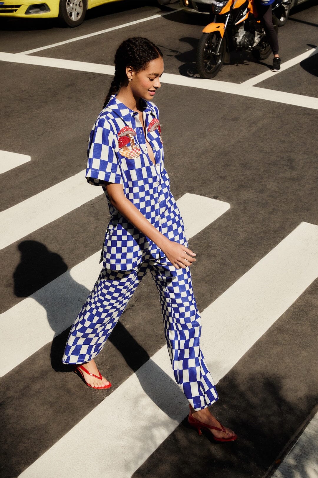 blue dream checkered pants