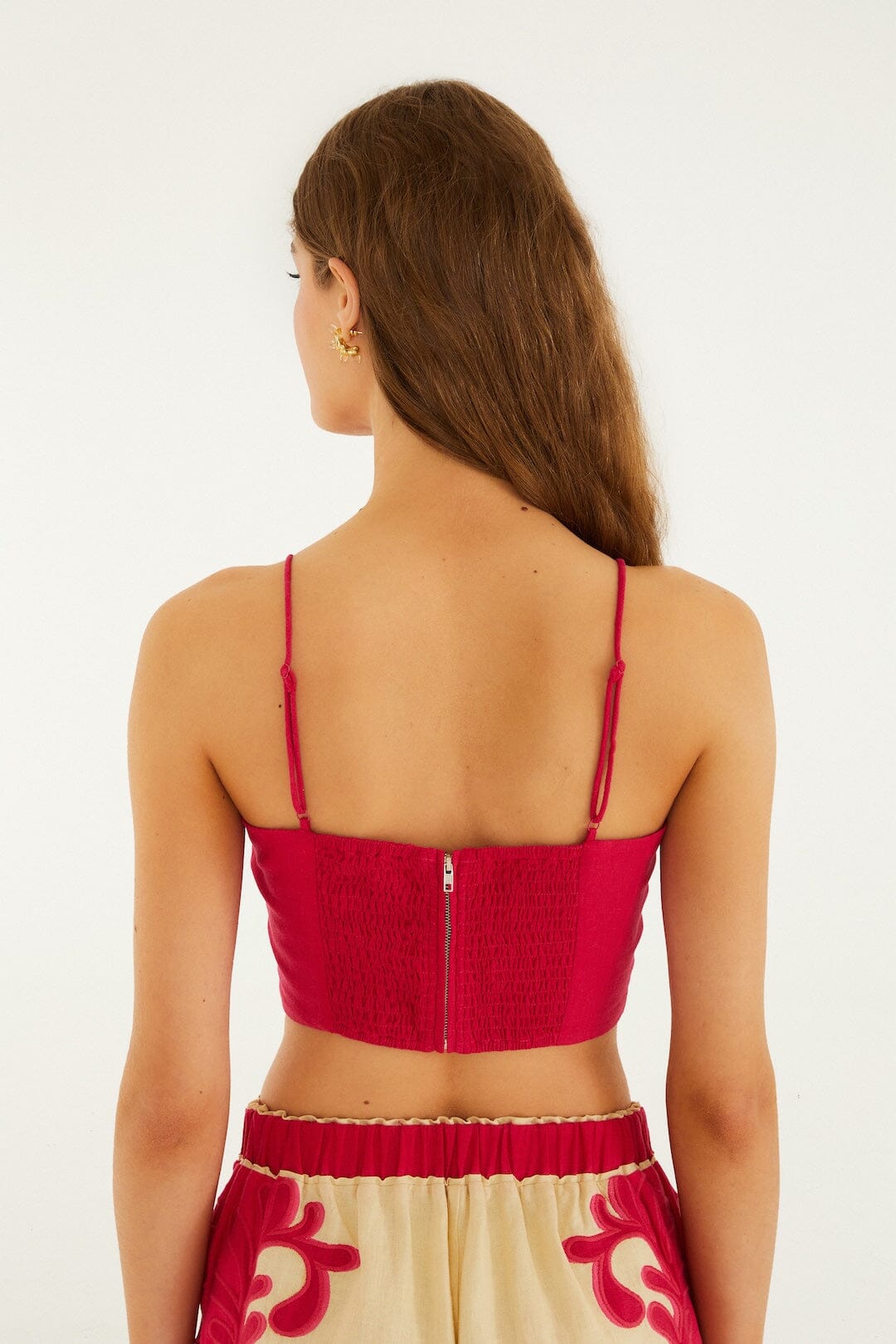 Pink Spring Arabesc Cutwork Lenzing Ecovero Euroflax Kimono