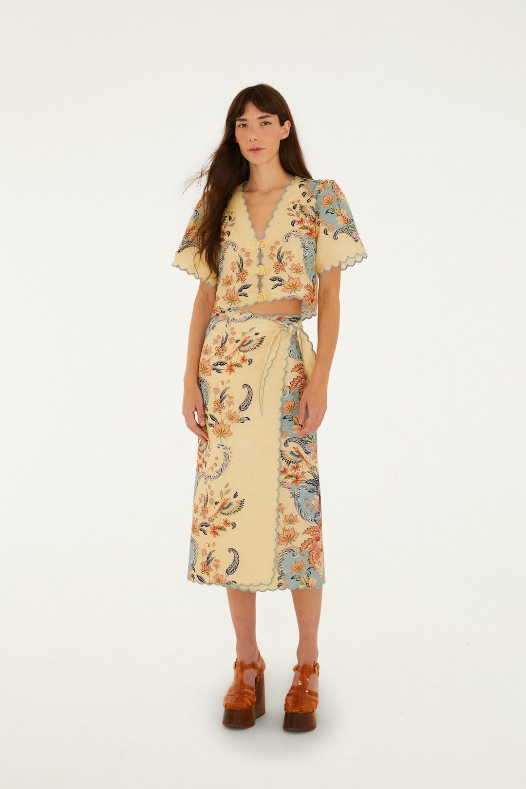 Butter Yellow Boho Beauty Euroflax Premium Linen Top